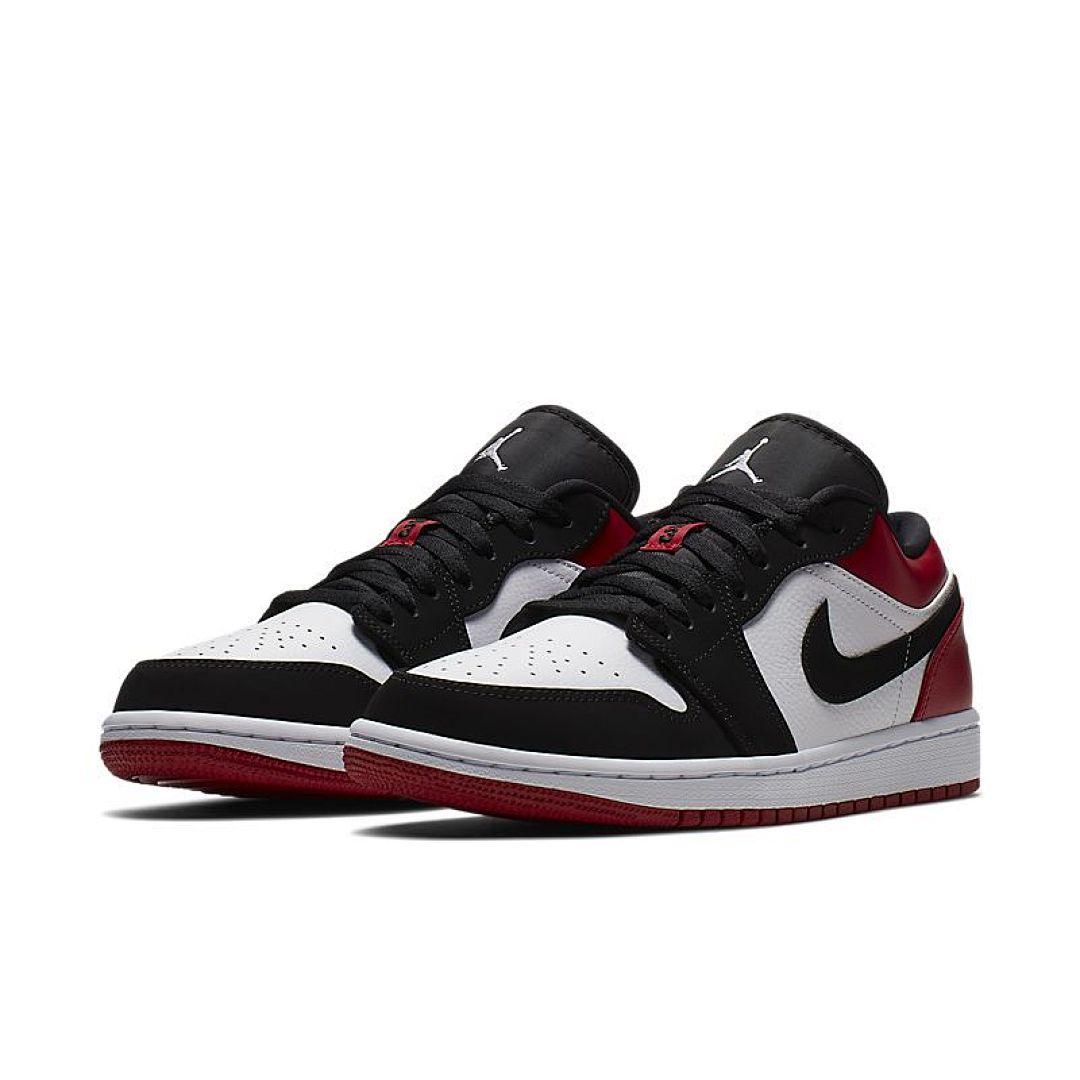 jordan air jordan 1 retro low - Negro Rojo Blanco