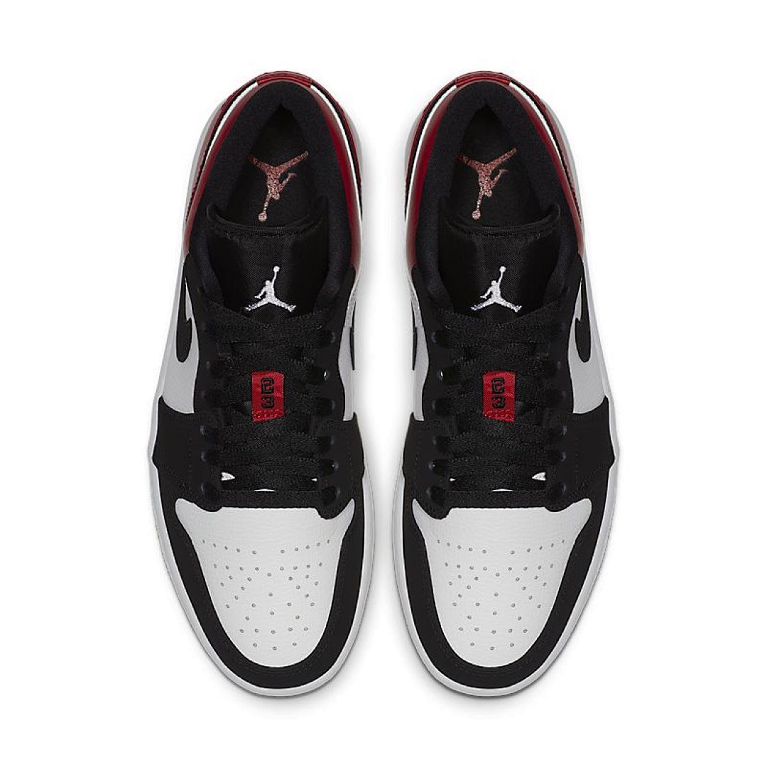 jordan air jordan 1 retro low - Negro Rojo Blanco