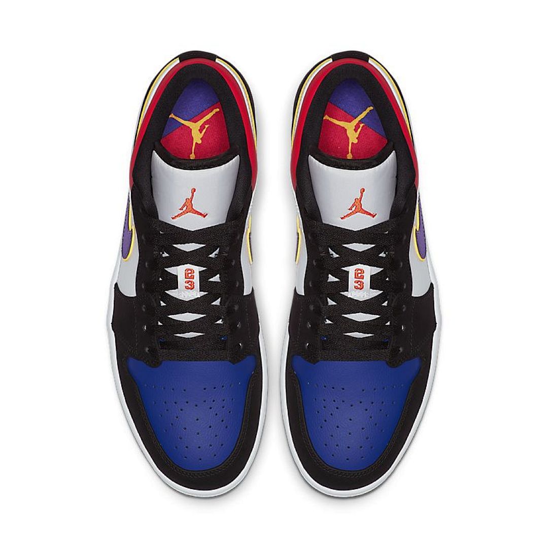 jordan air jordan 1 retro low - Negro Azul Rojo