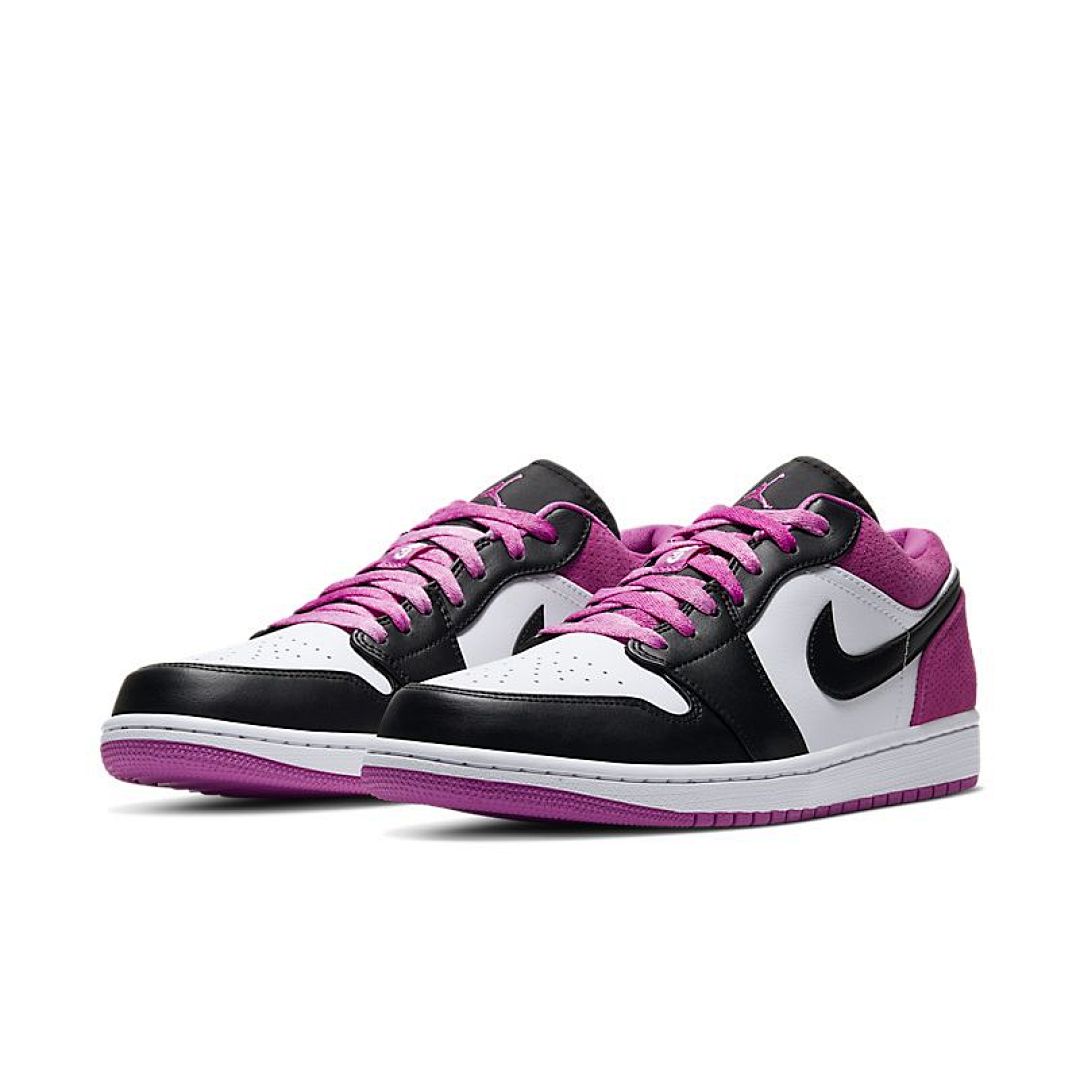 jordan air jordan 1 retro low - Negro Rosado Blanco