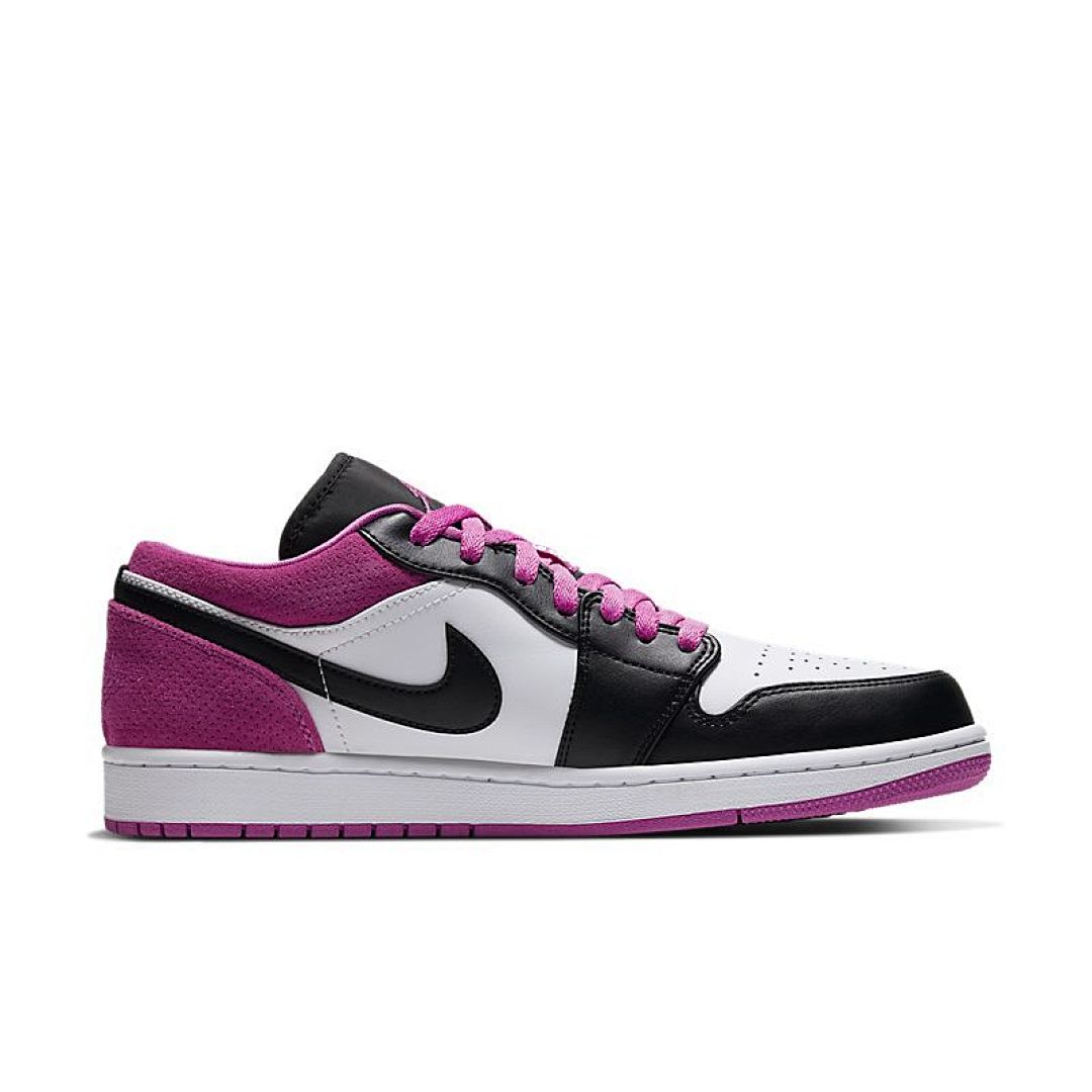 jordan air jordan 1 retro low - Negro Rosado Blanco