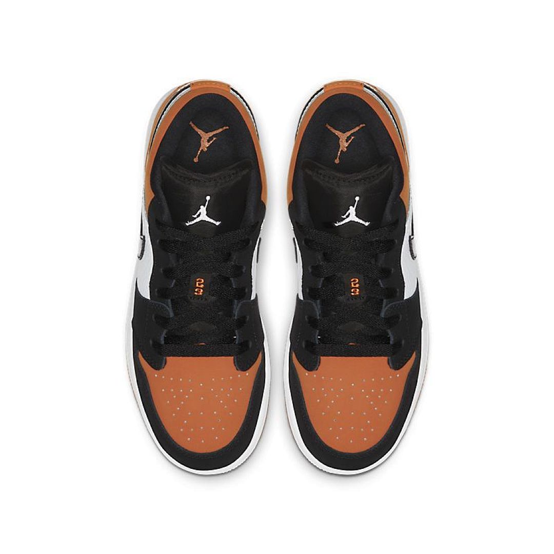 jordan air jordan 1 retro low - Negro Blanco Naranjo