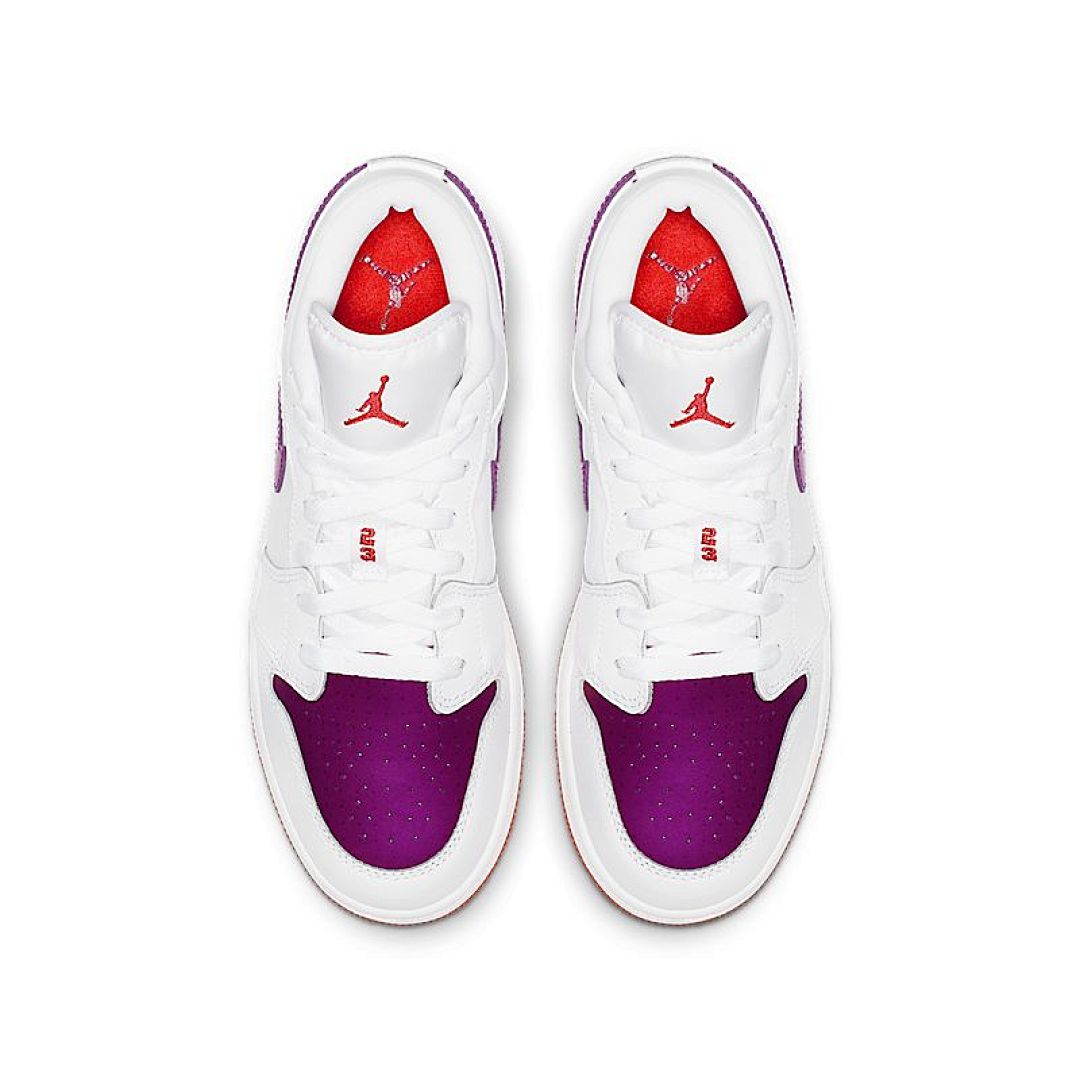 jordan air jordan 1 retro low - Blanco Morado Rojo