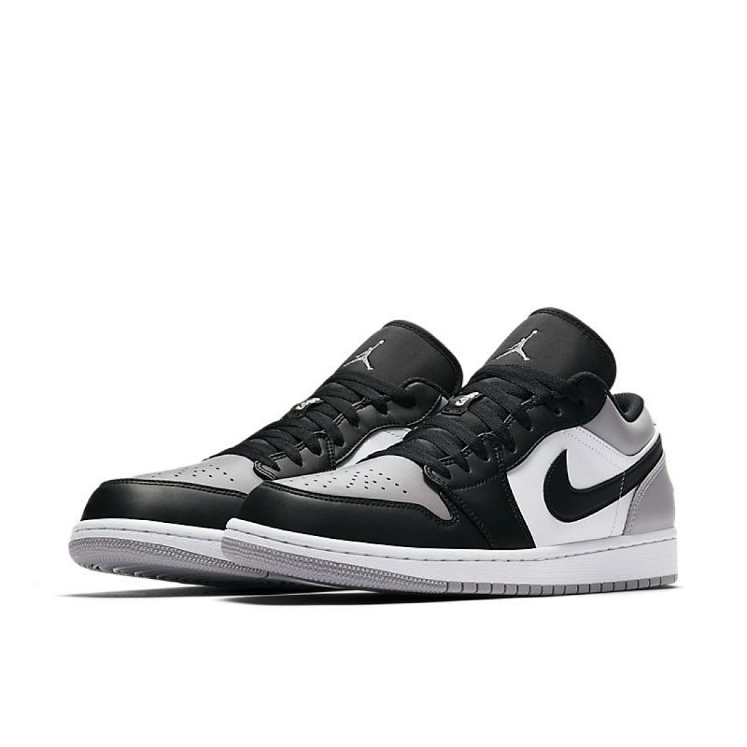 jordan air jordan 1 retro low - Negro Blanco Gris