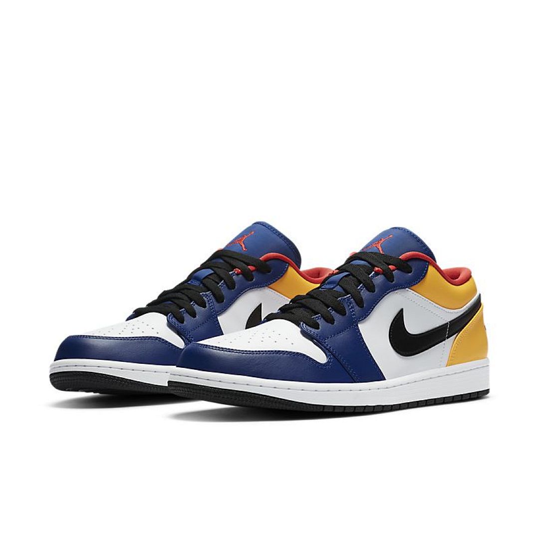 jordan air jordan 1 retro low - Azul Amarillo Blanco