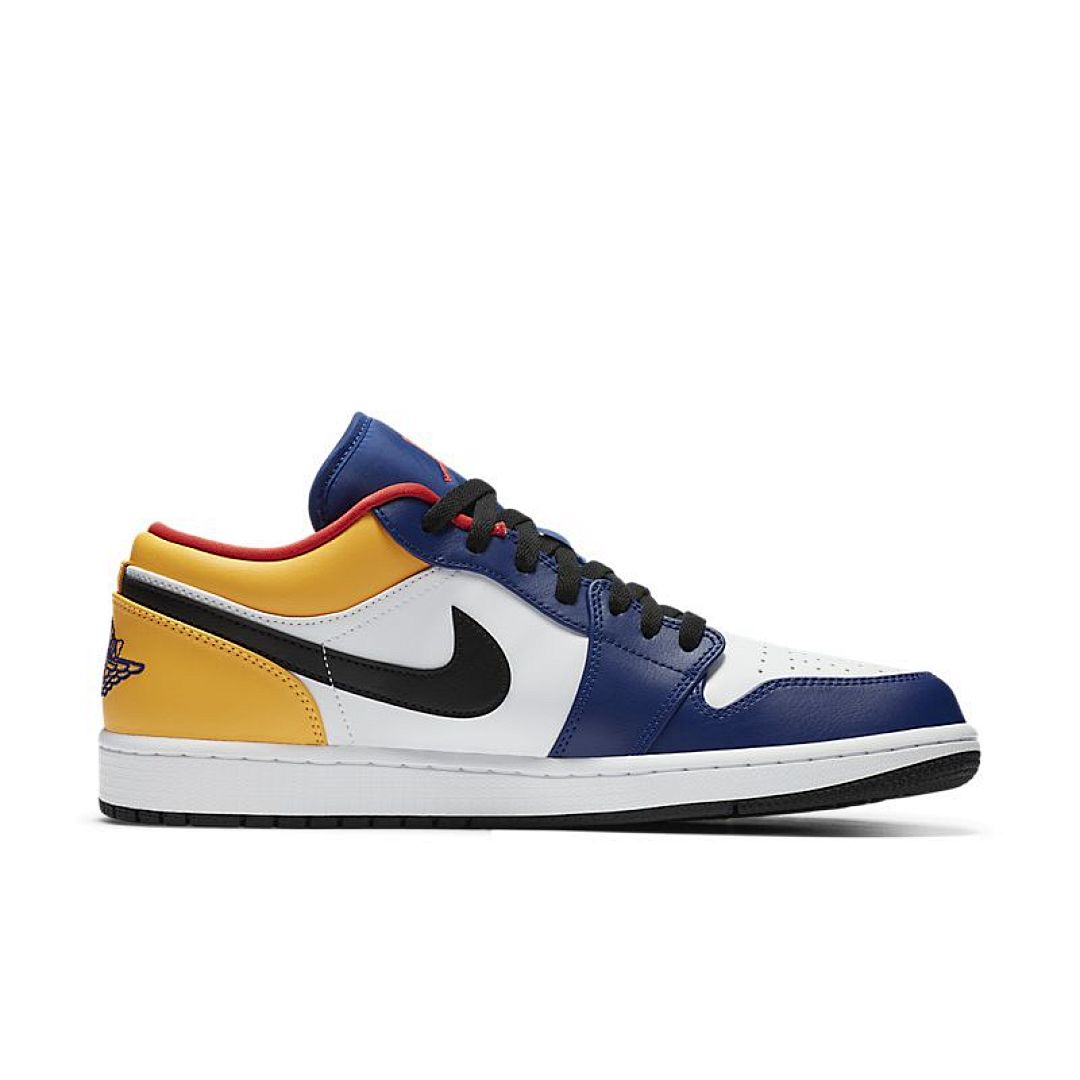 jordan air jordan 1 retro low - Azul Amarillo Blanco