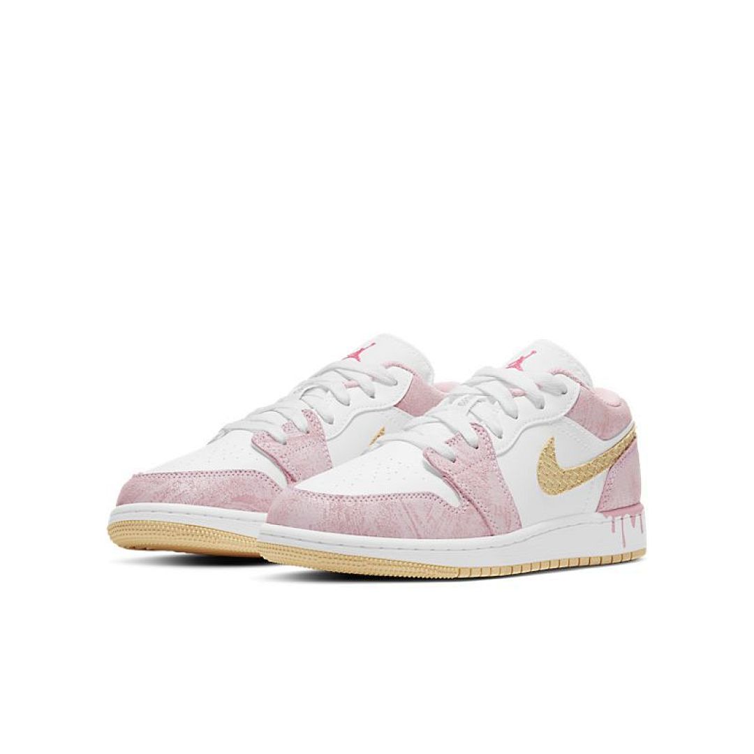 jordan air jordan 1 retro low - Blanco Rosado Dorado