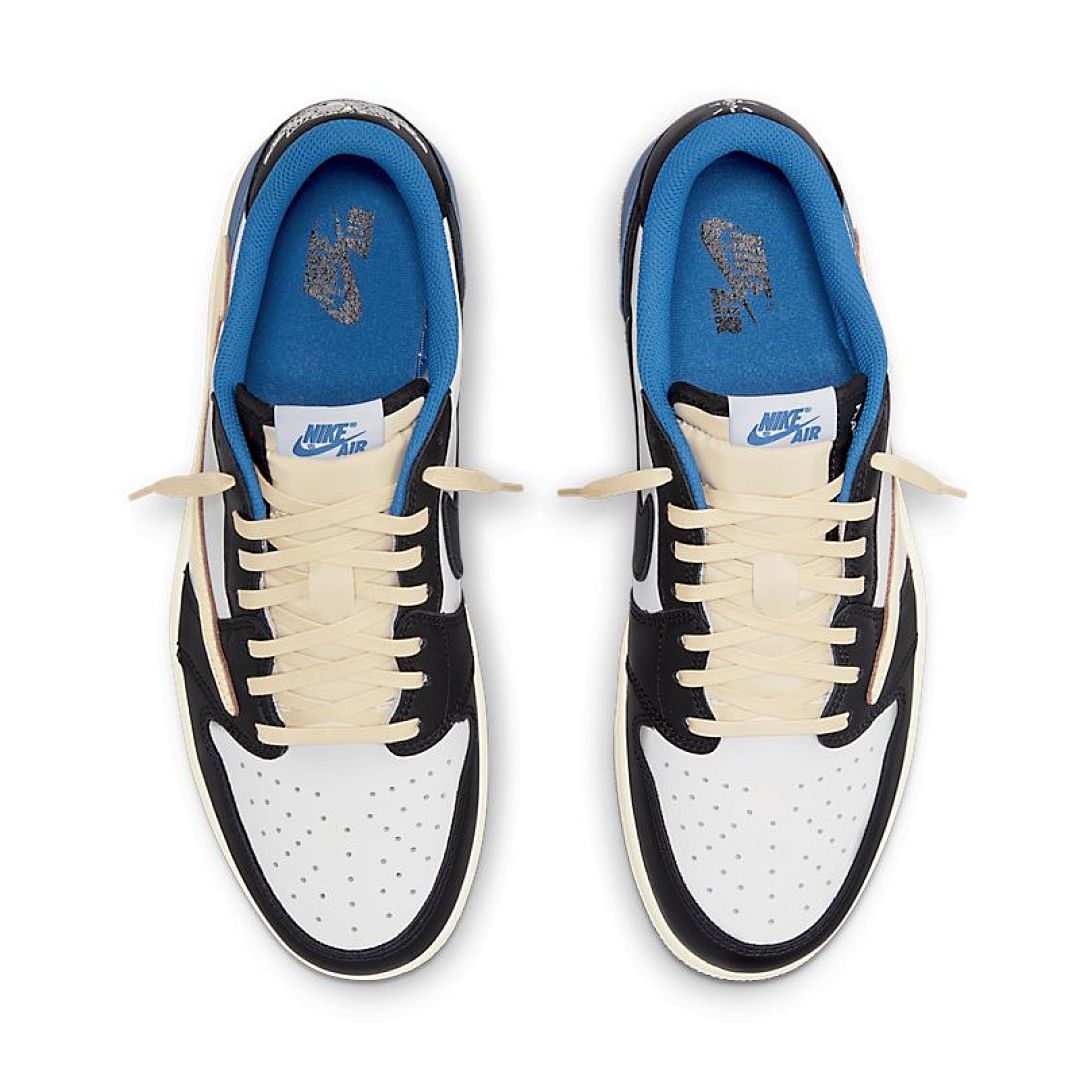 jordan air jordan 1 retro low - Negro Blanco Azul