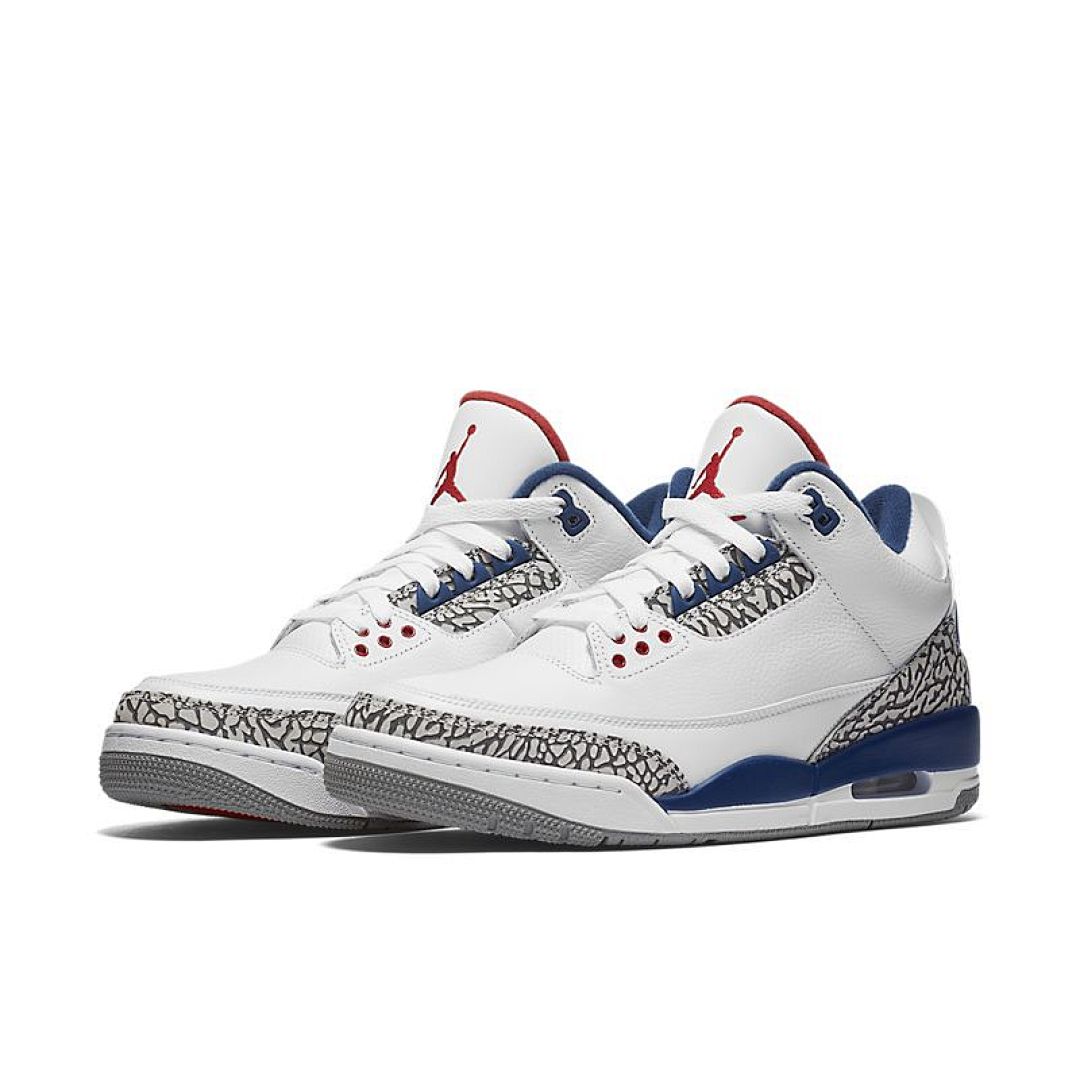 jordan air jordan 3 retro - Blanco Azul Gris