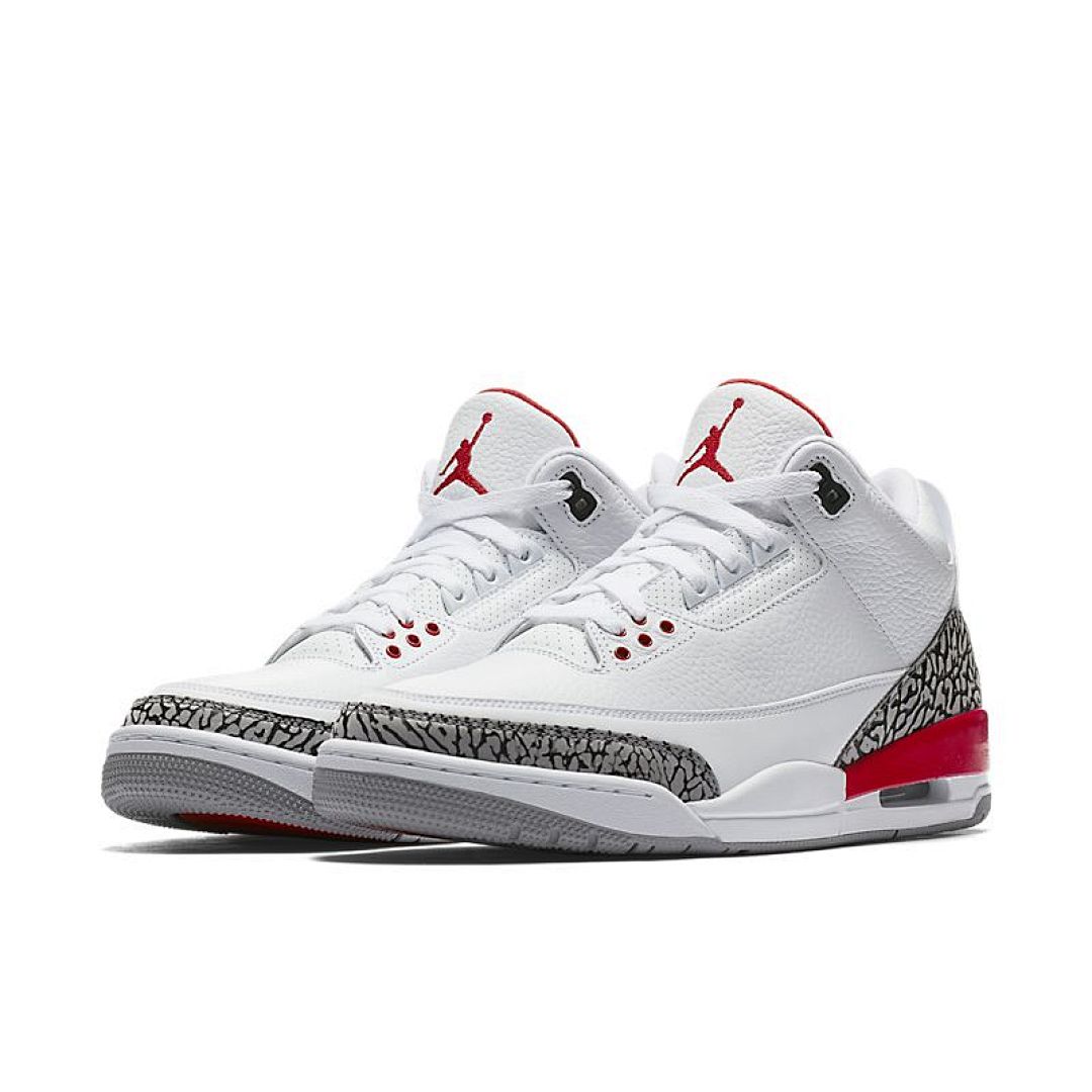 jordan air jordan 3 retro - Blanco Gris Rojo