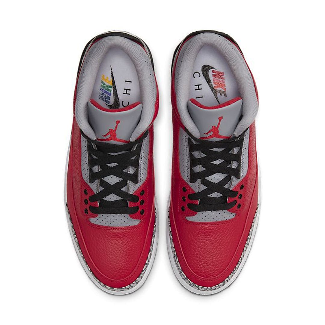 jordan air jordan 3 retro - Rojo Negro Gris