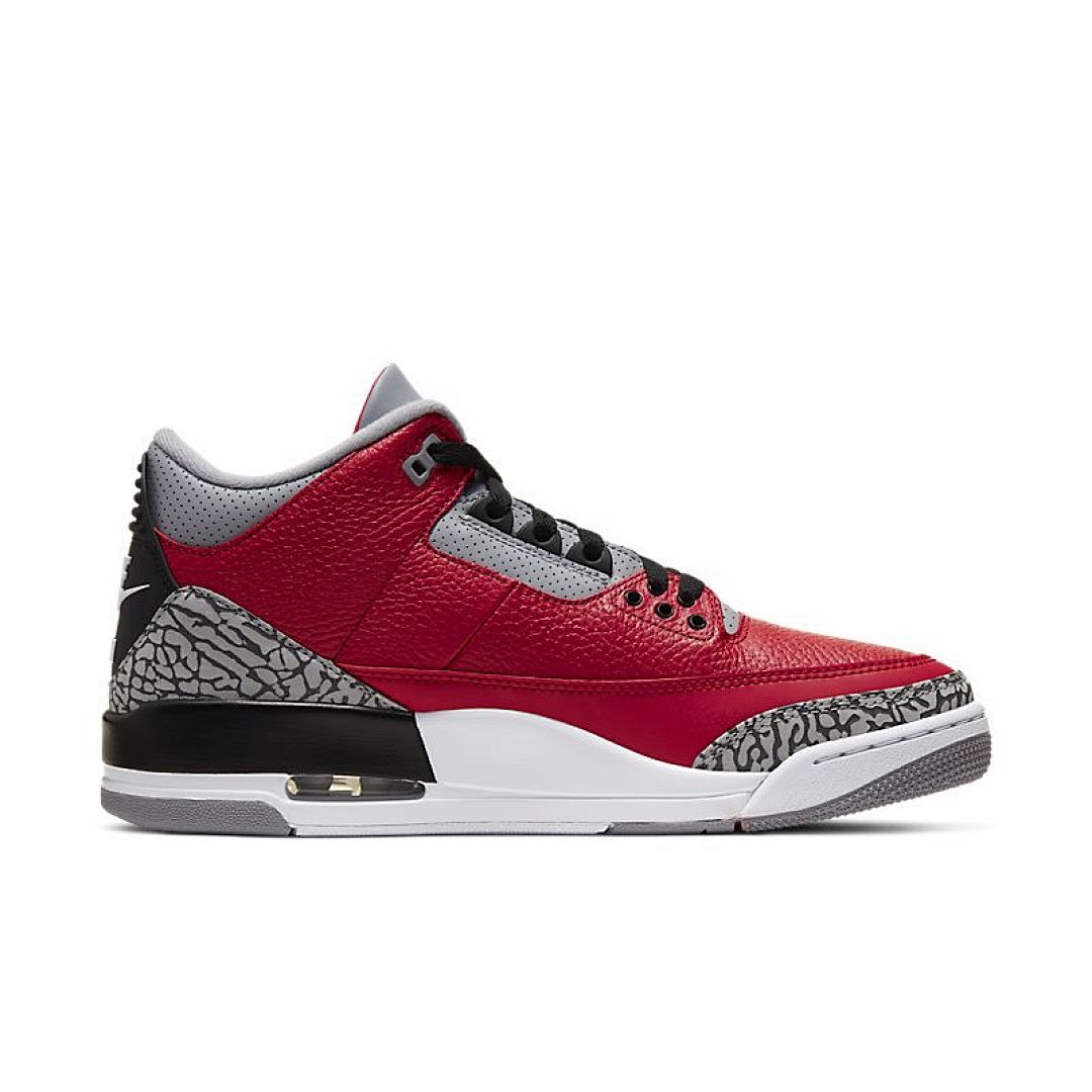 jordan air jordan 3 retro - Rojo Negro Gris