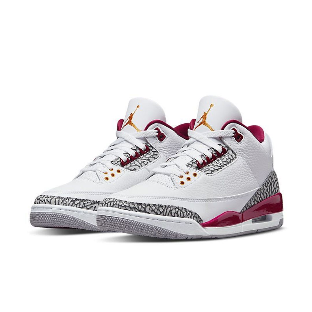 jordan air jordan 3 retro - Blanco Burdeo Dorado