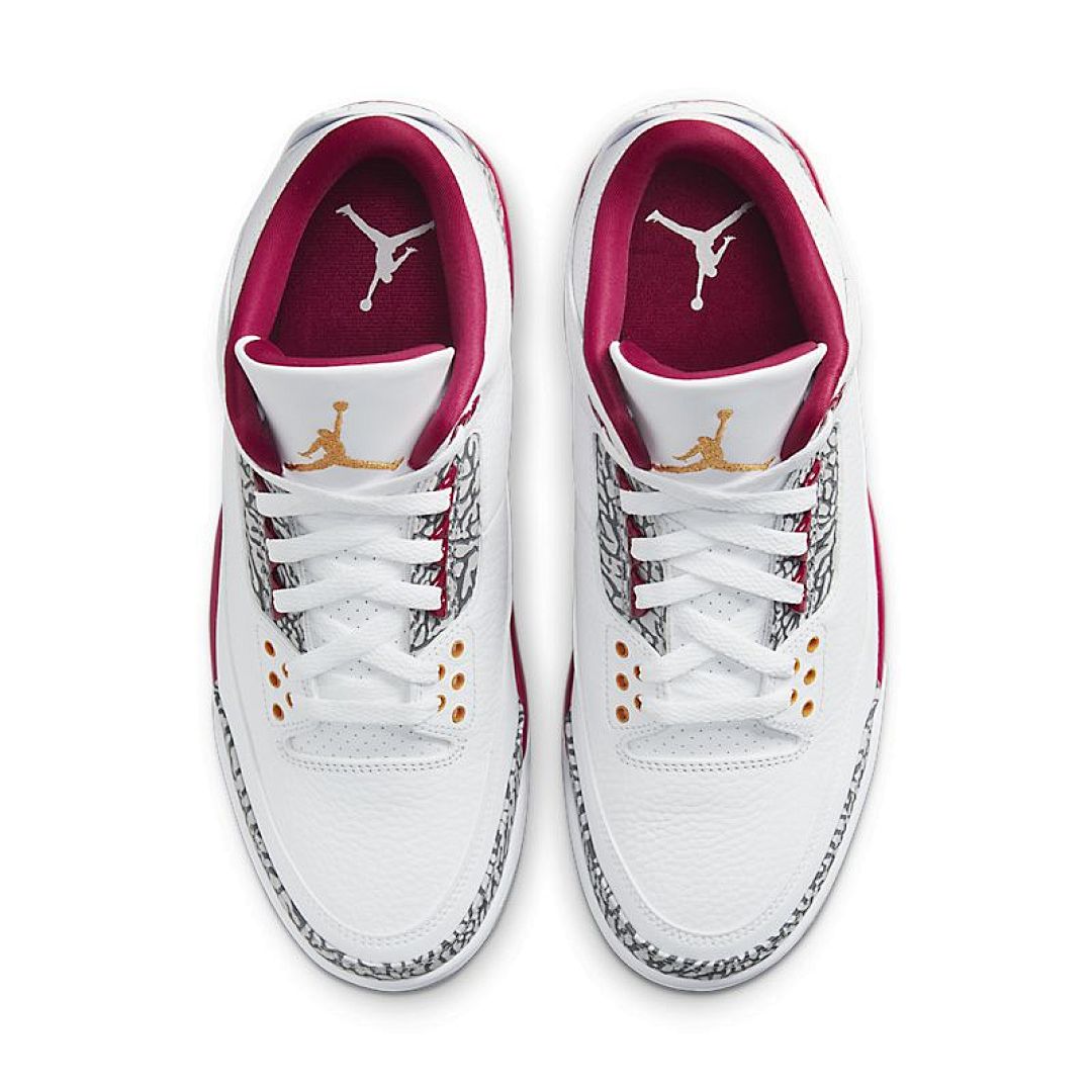 jordan air jordan 3 retro - Blanco Burdeo Dorado