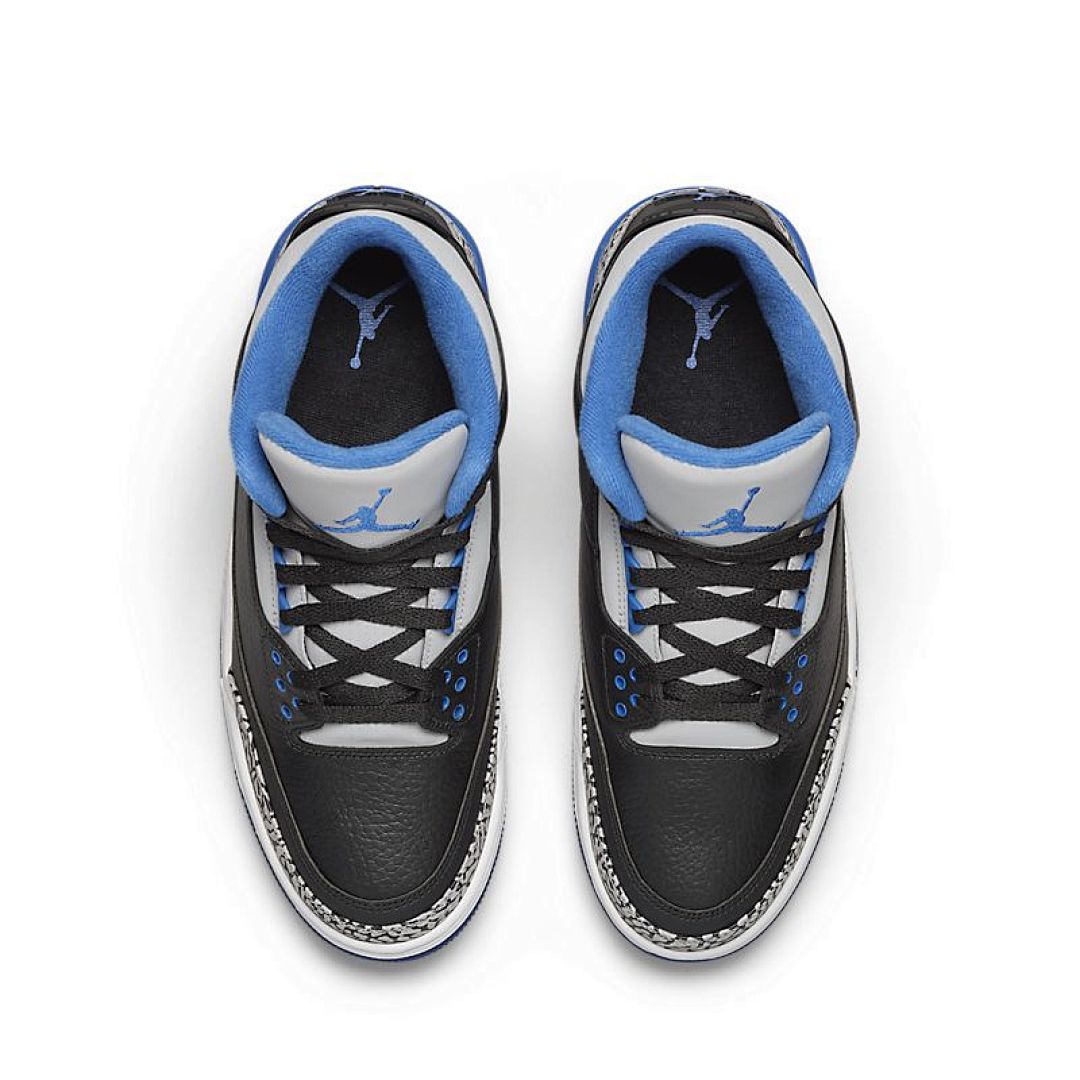 jordan air jordan 3 retro - Negro Azul Gris