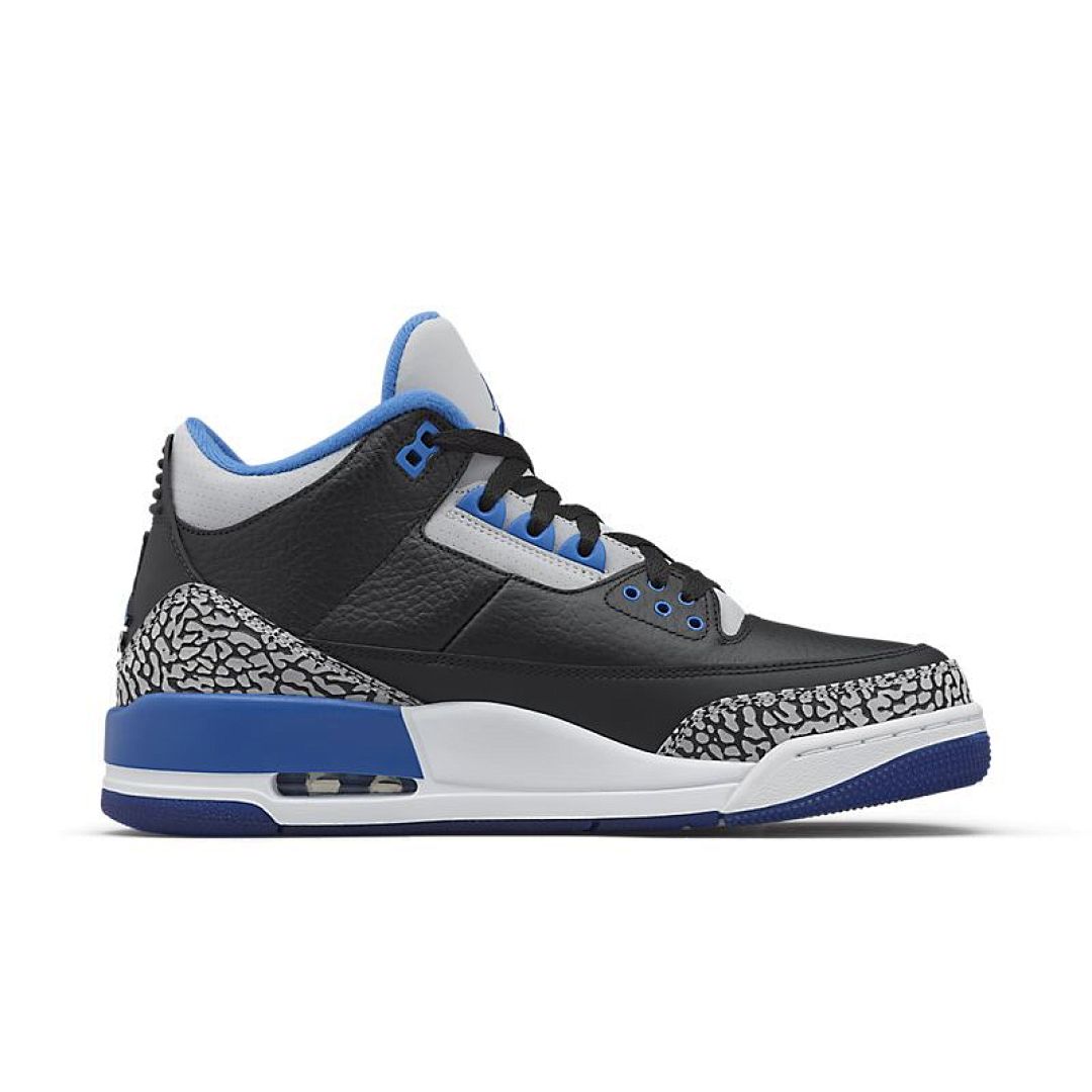 jordan air jordan 3 retro - Negro Azul Gris