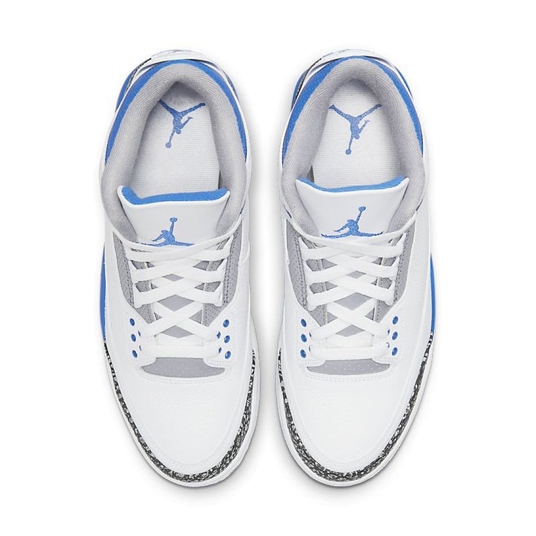 jordan air jordan 3 retro - Blanco Azul Gris