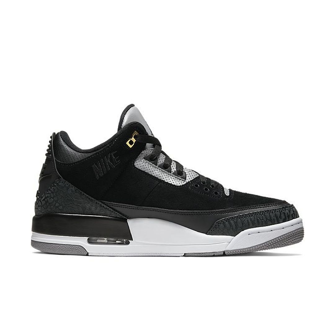 jordan air jordan 3 retro - Negro Gris Blanco