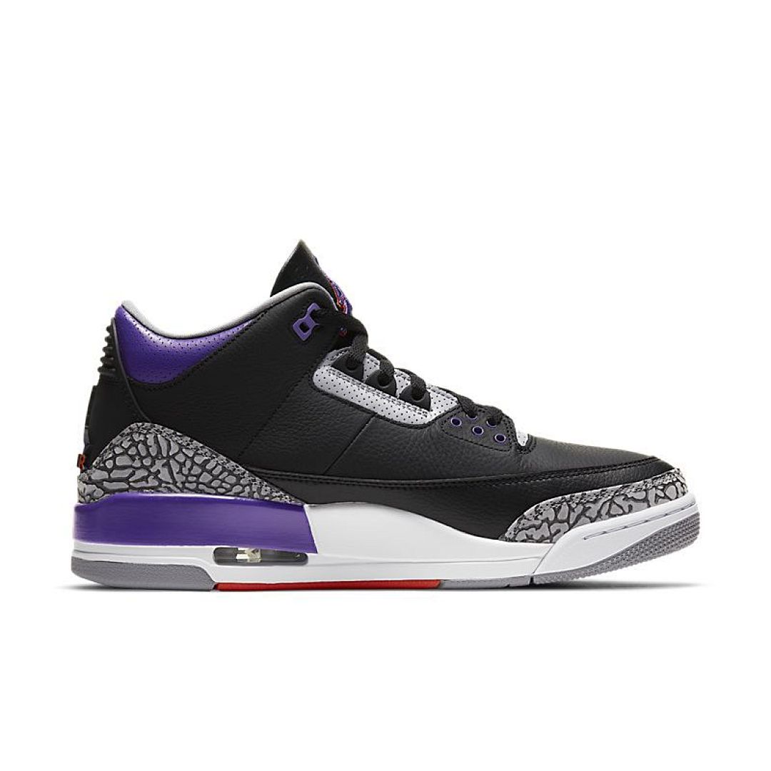 jordan air jordan 3 retro - Negro Morado Gris