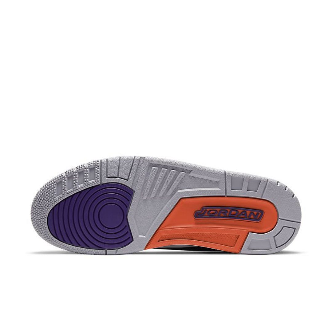 jordan air jordan 3 retro - Negro Morado Gris