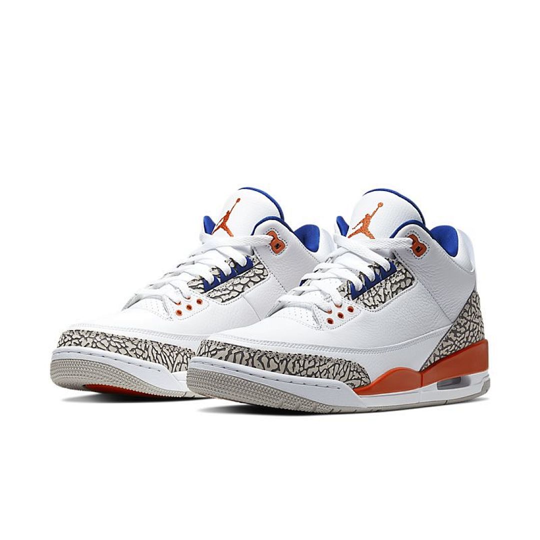 jordan air jordan 3 retro - Blanco Azul Naranjo
