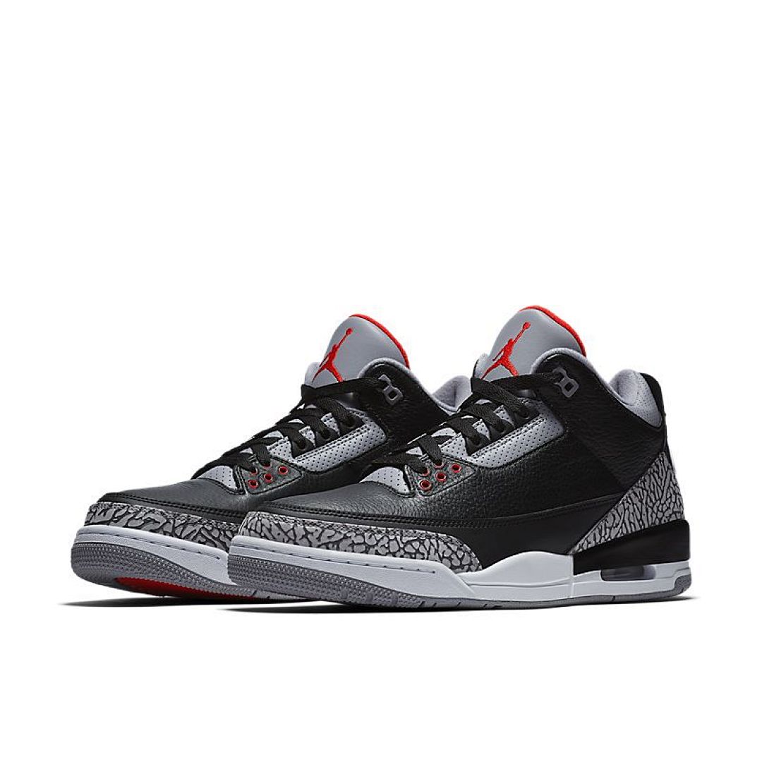 jordan air jordan 3 retro - Negro Gris Rojo