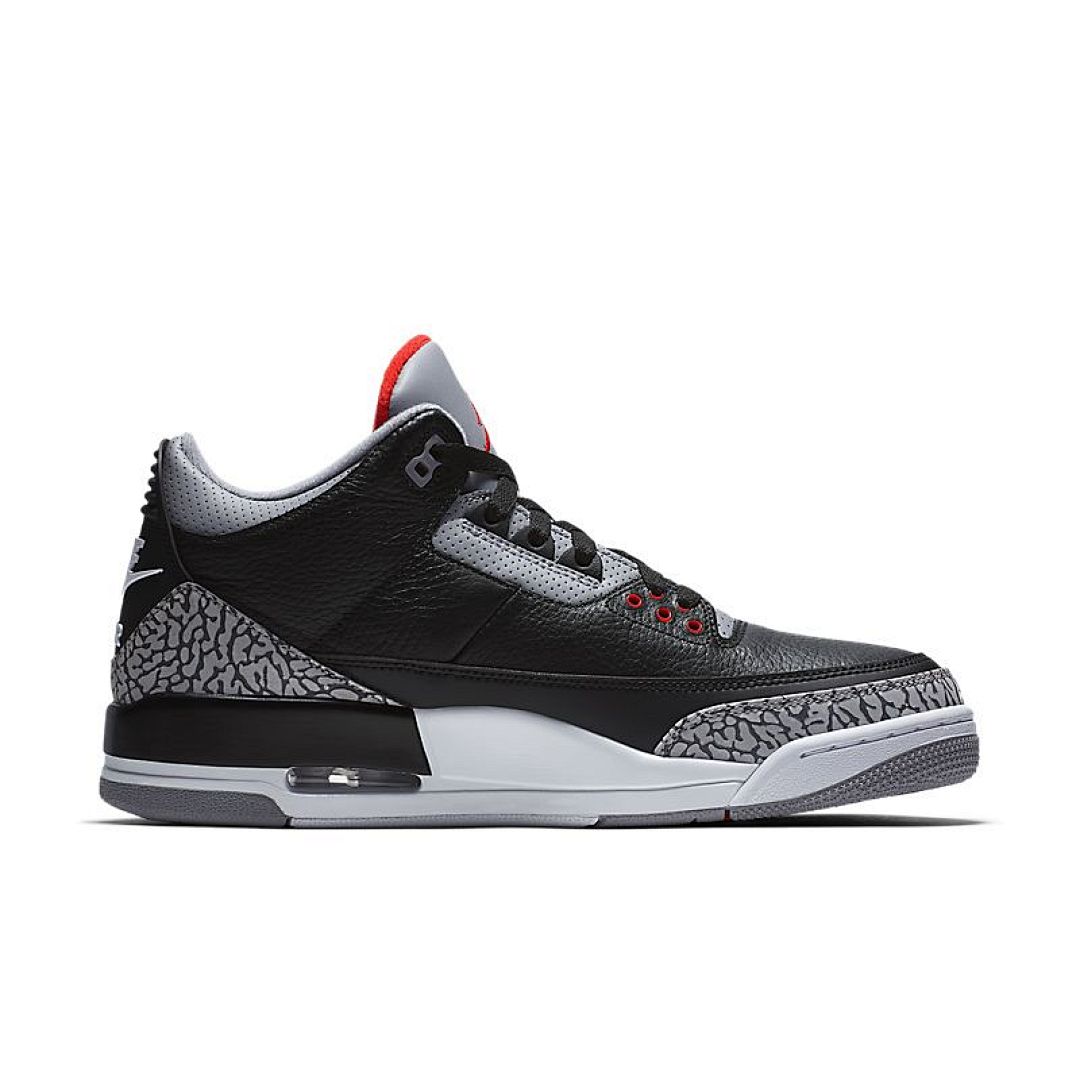 jordan air jordan 3 retro - Negro Gris Rojo
