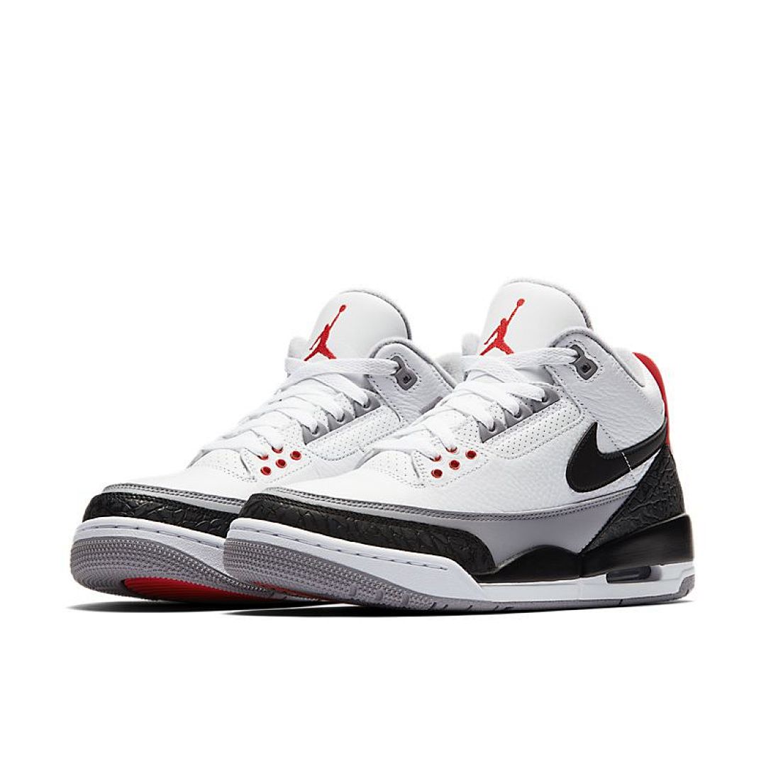 jordan air jordan 3 retro - Blanco Negro Rojo