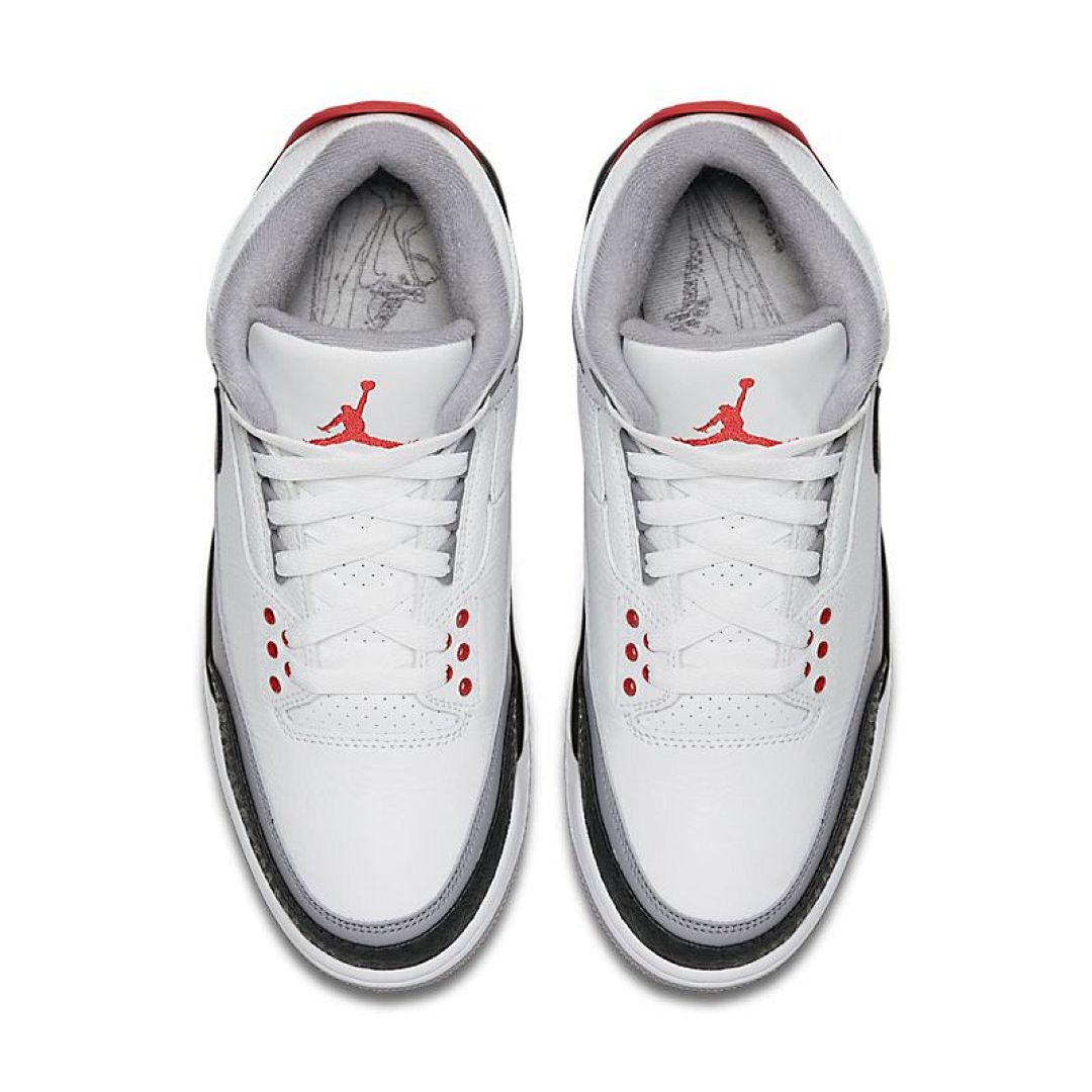 jordan air jordan 3 retro - Blanco Negro Rojo