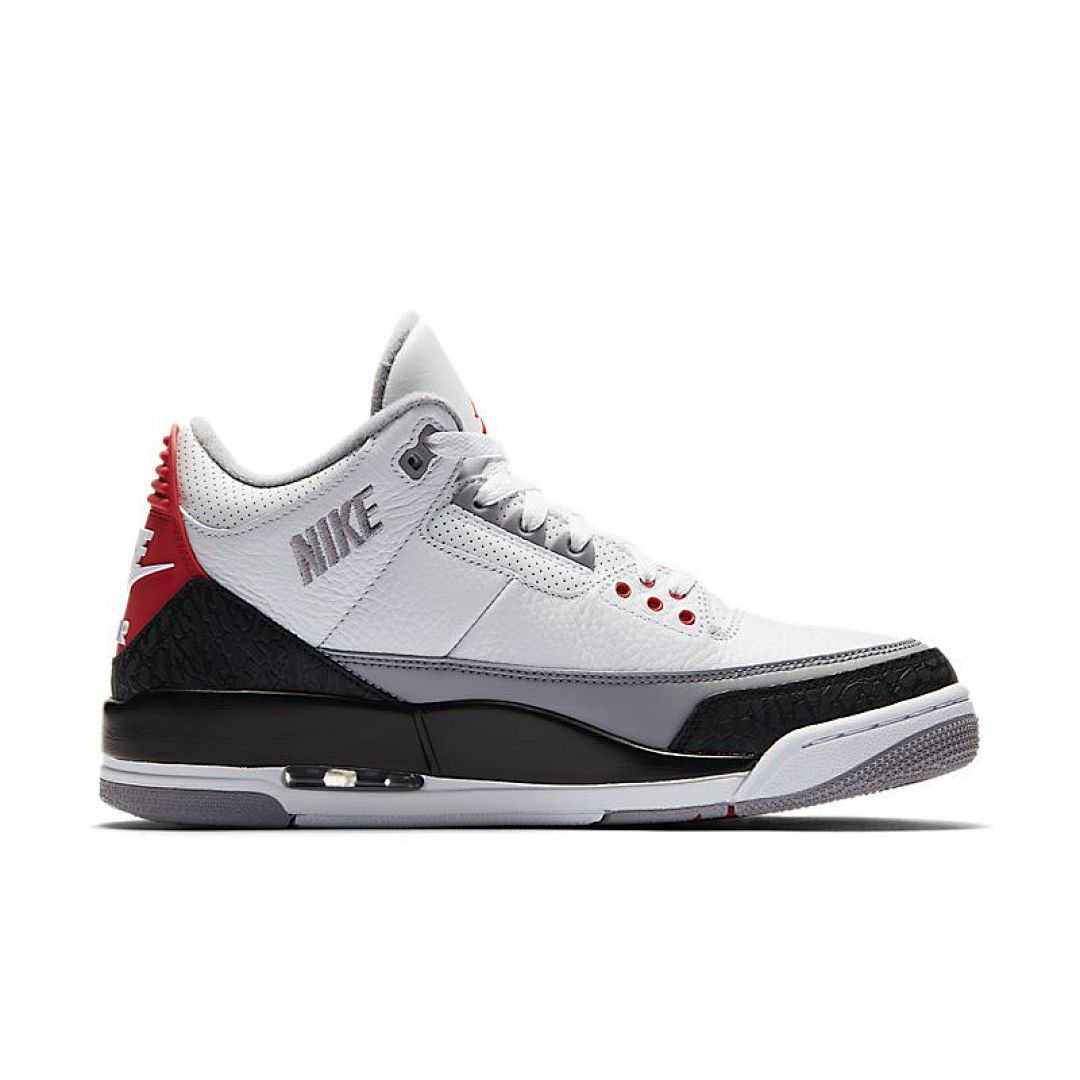 jordan air jordan 3 retro - Blanco Negro Rojo