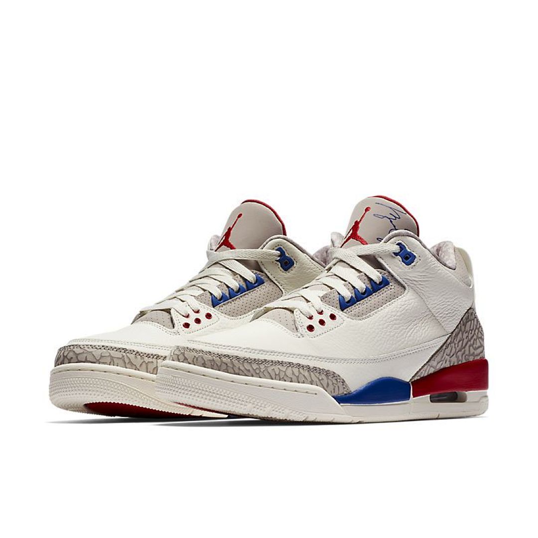 jordan air jordan 3 retro - Blanco Azul Rojo