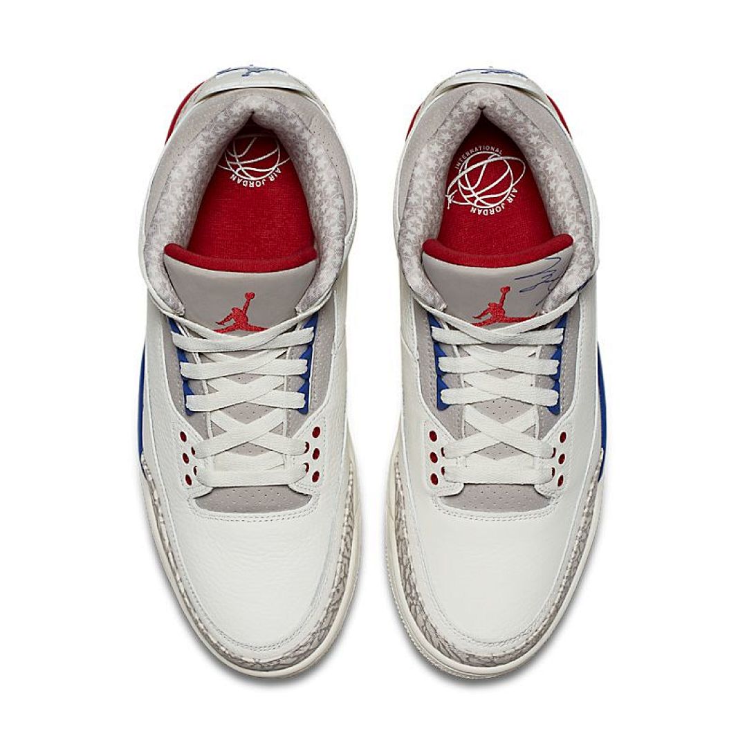 jordan air jordan 3 retro - Blanco Azul Rojo