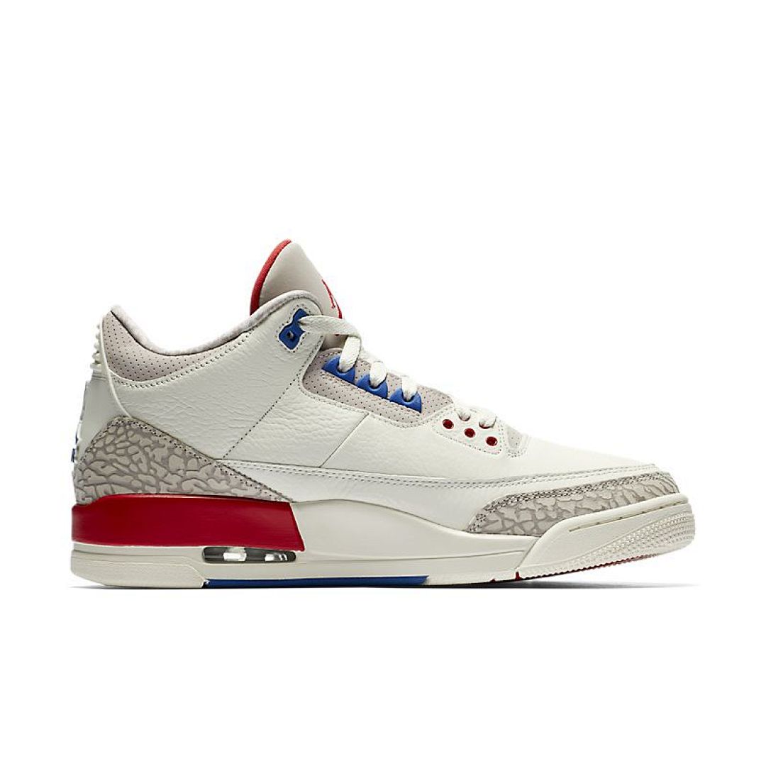 jordan air jordan 3 retro - Blanco Azul Rojo
