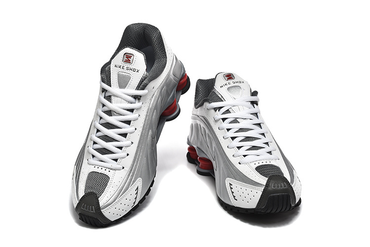 nike shox - Gris Blanco