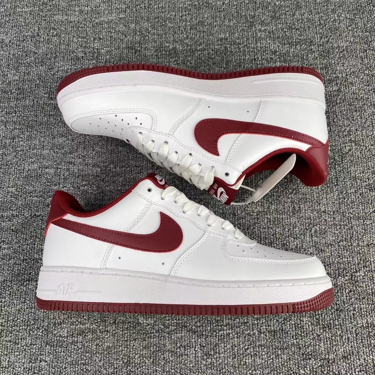 nike air force 1 - Blanco Burdeo