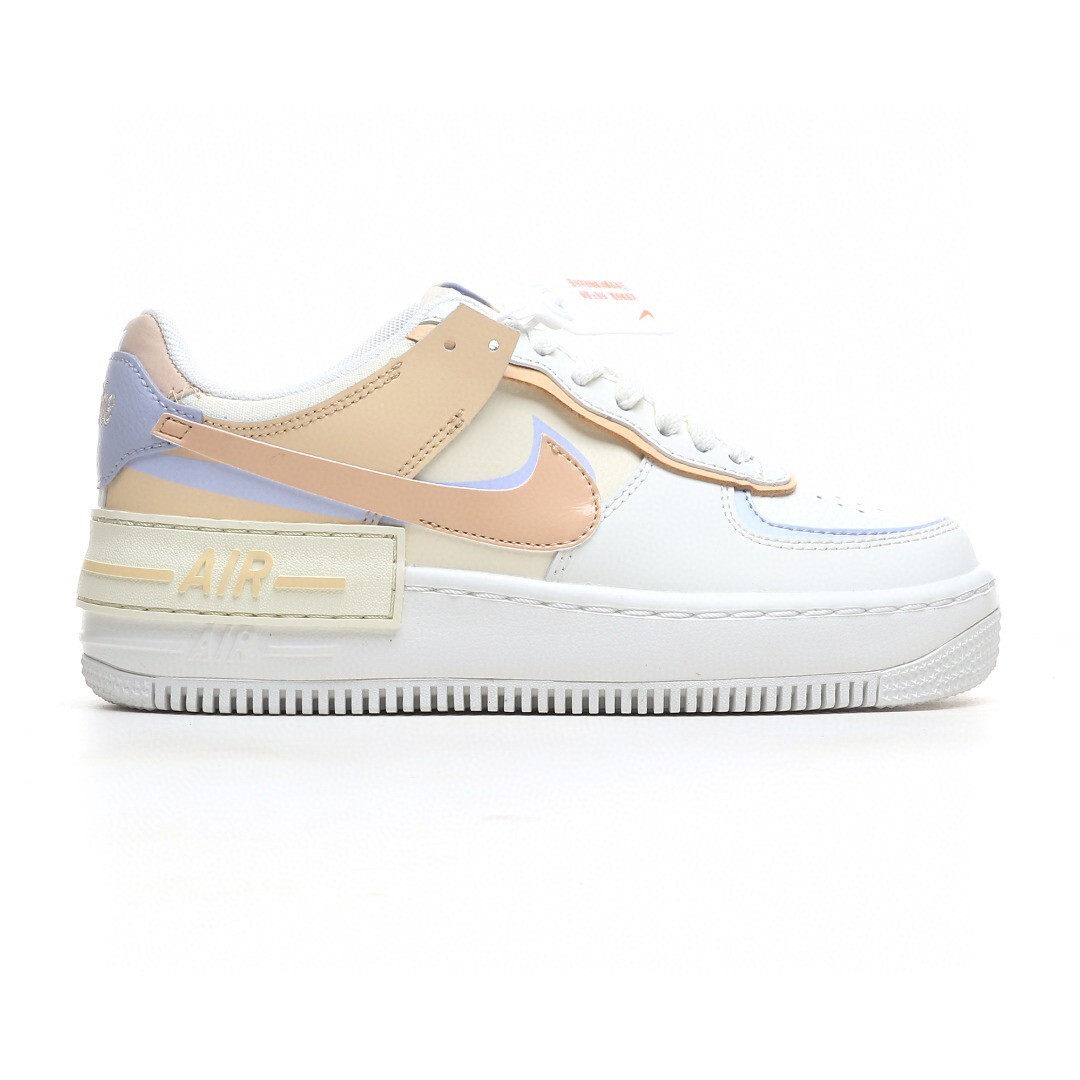 nike air force 1 - Blanco Morado Durazno