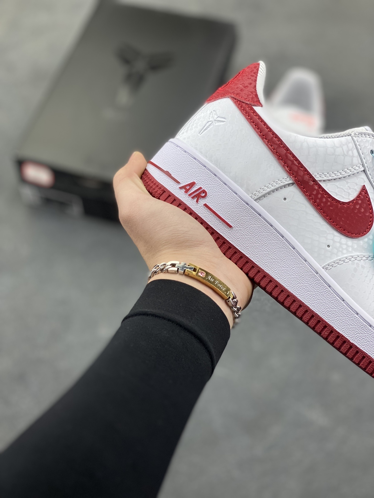 nike air force 1 - Blanco Rojo