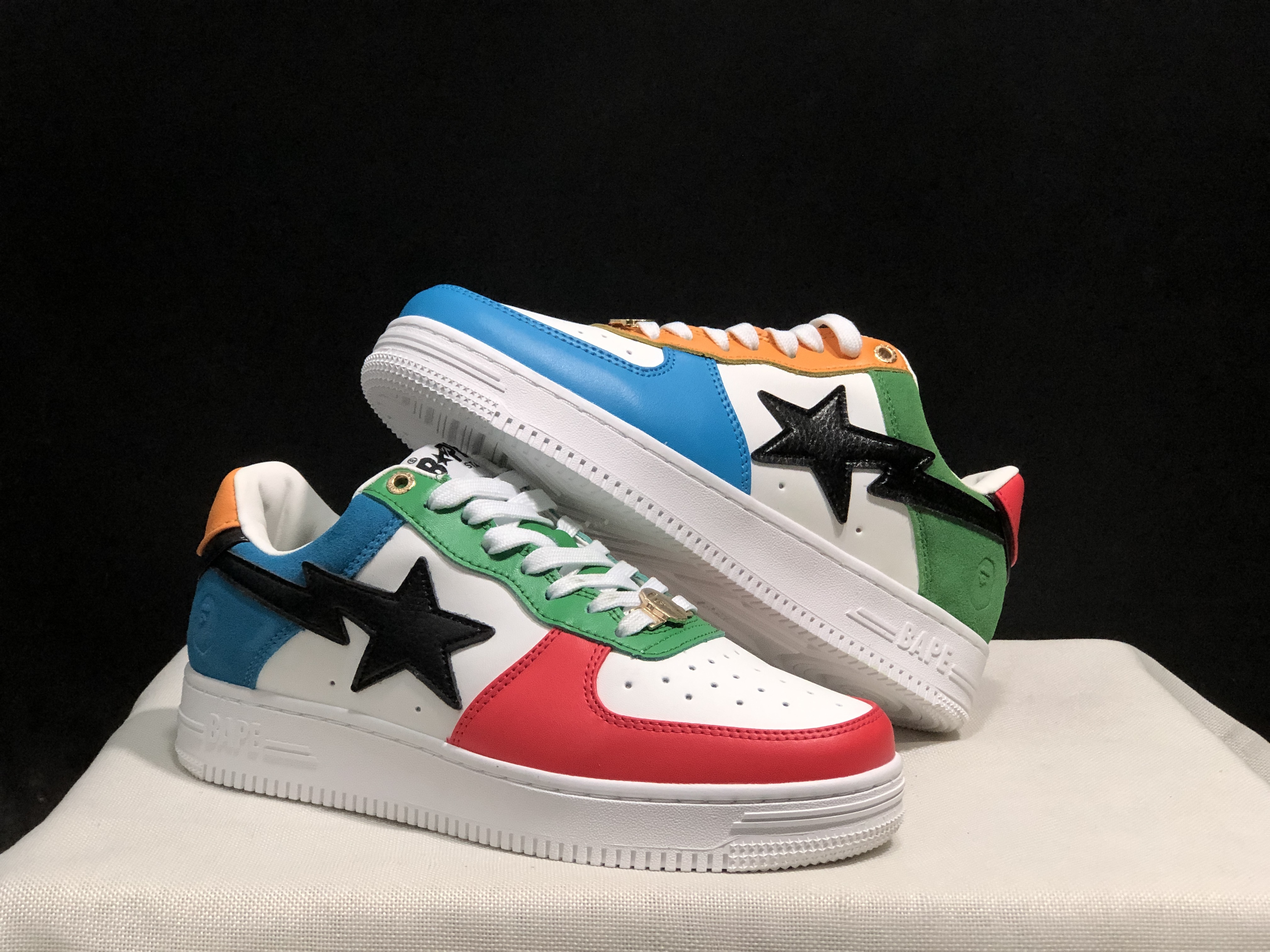bape sta - Blanco Rojo Verde Amarillo