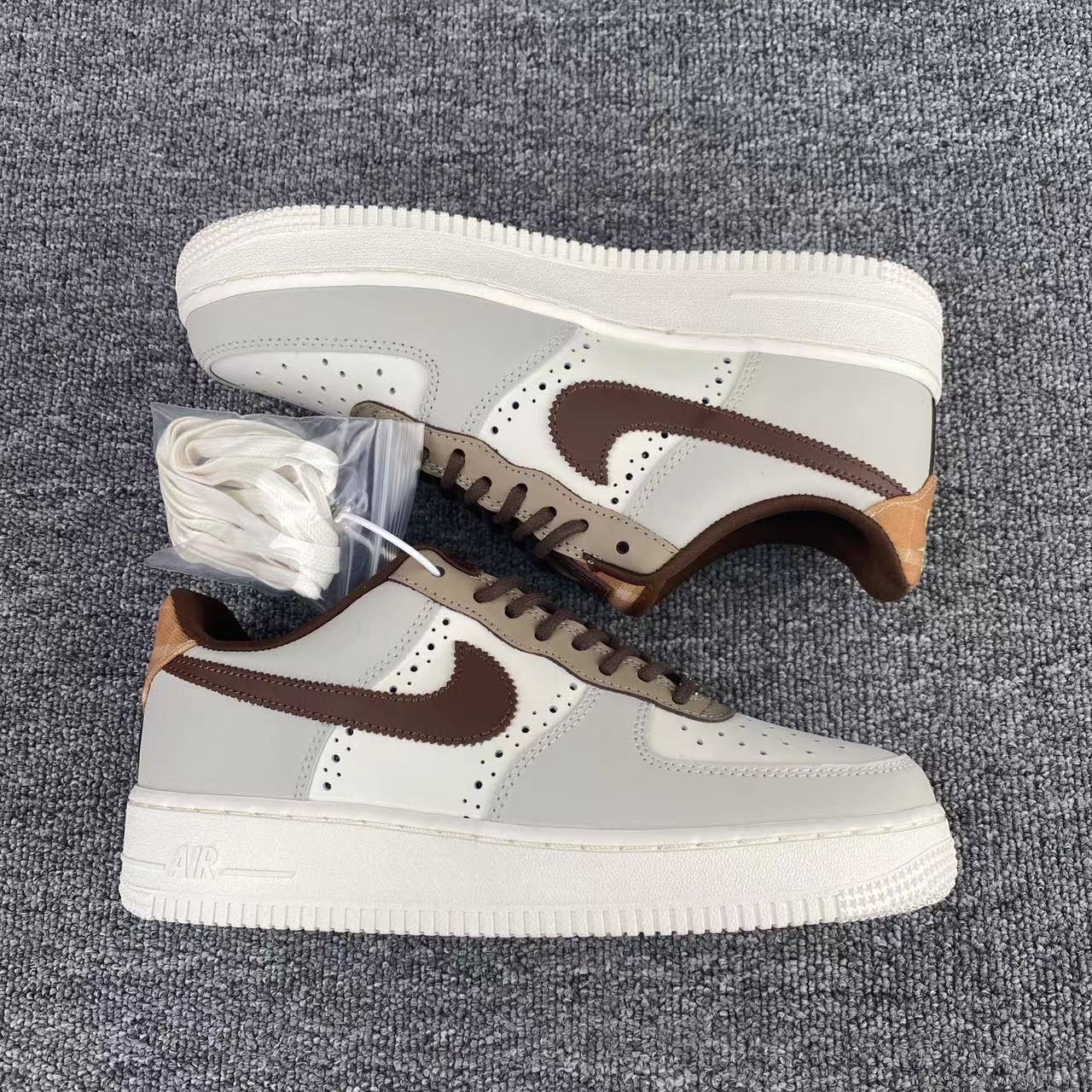 nike air force 1 - Gris Cafe