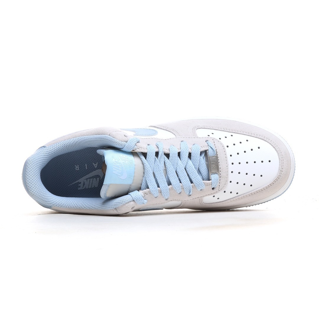 nike air force 1 - Blanco Celeste Gris