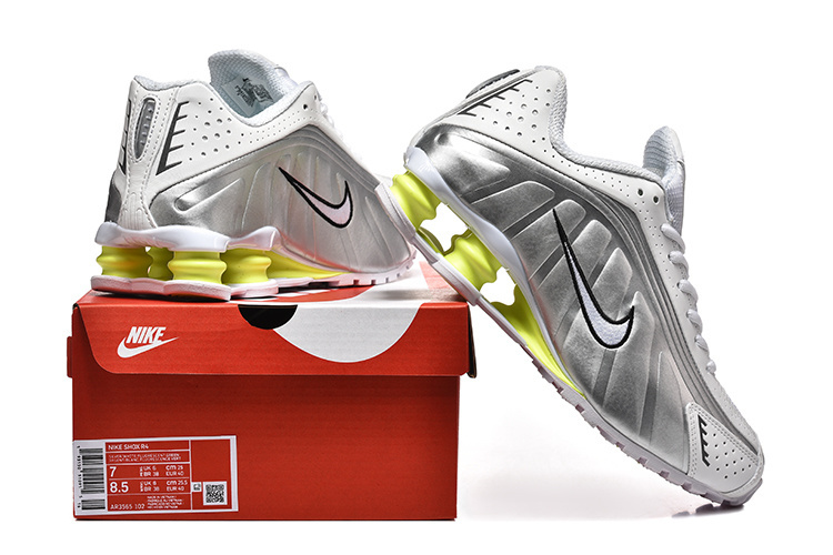 nike shox - Amarillo Gris Blanco