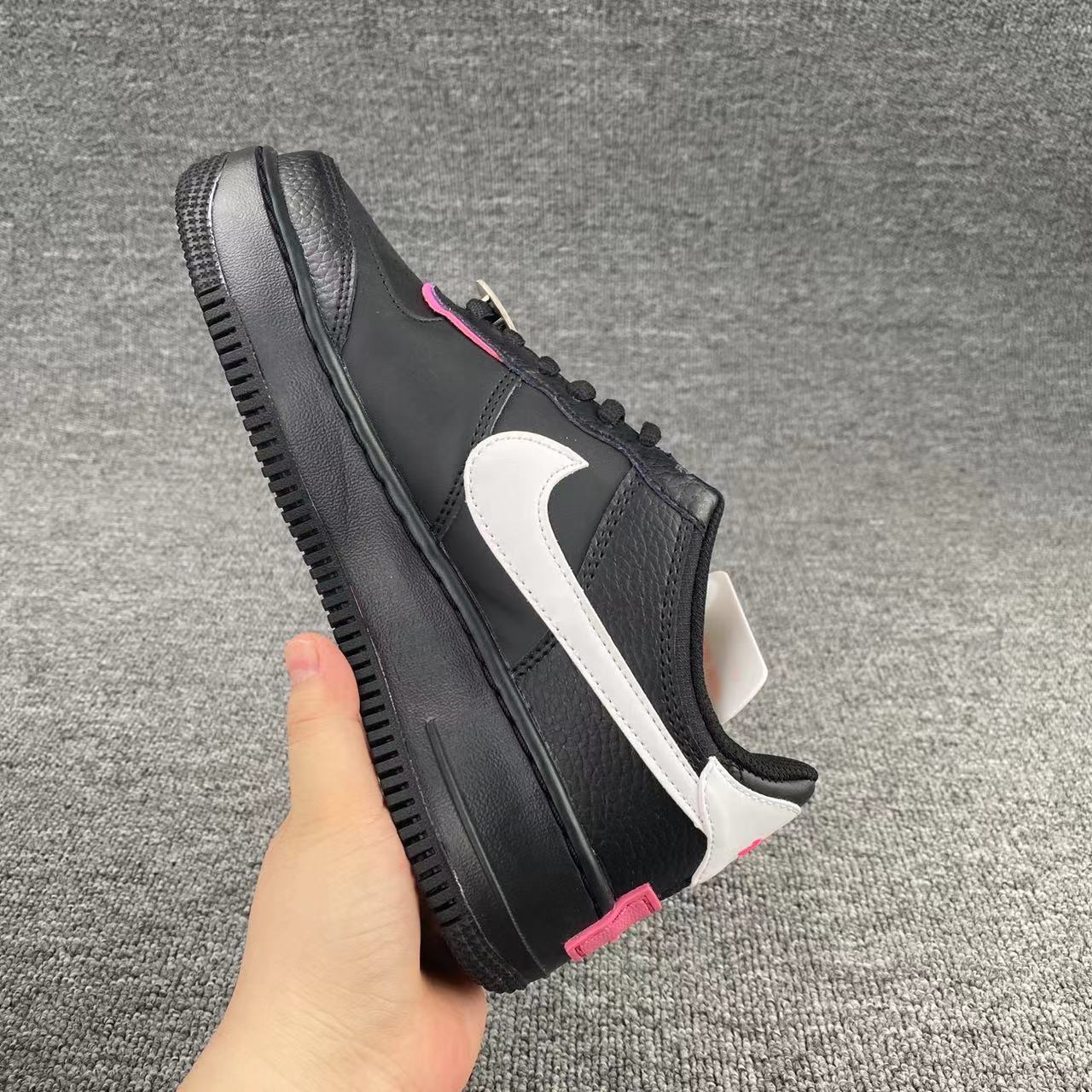 nike air force 1 - Negro Rosado