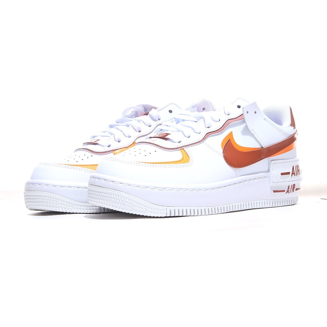 nike air force 1 - Blanco Naranjo