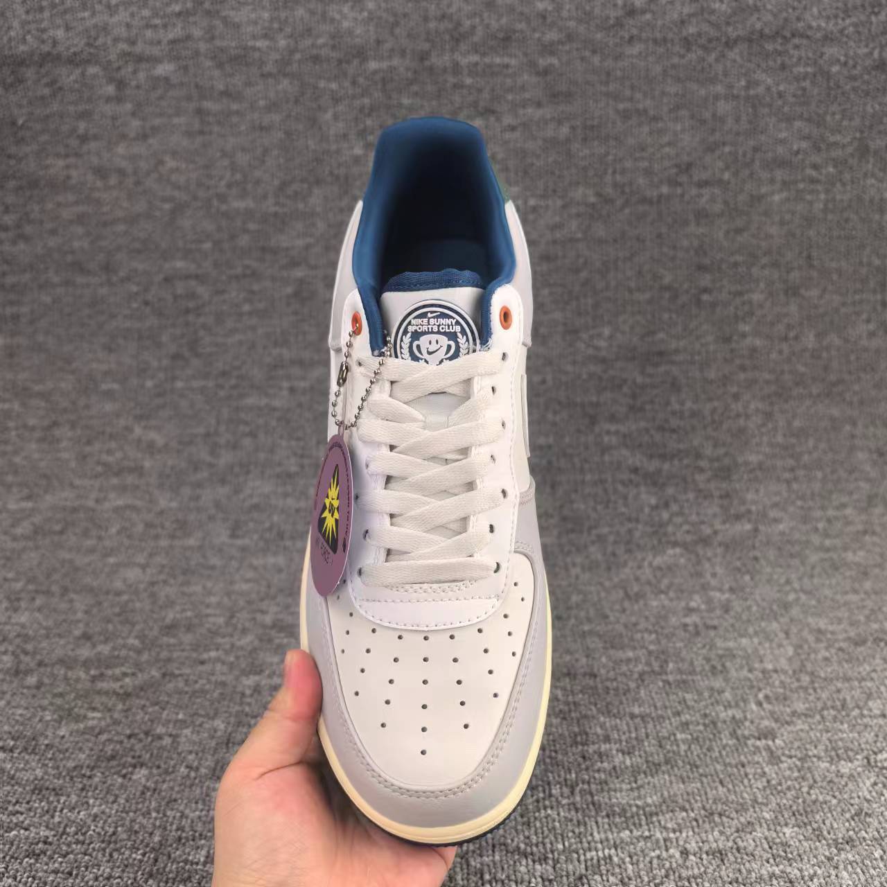 nike air force 1 - Gris Blanco