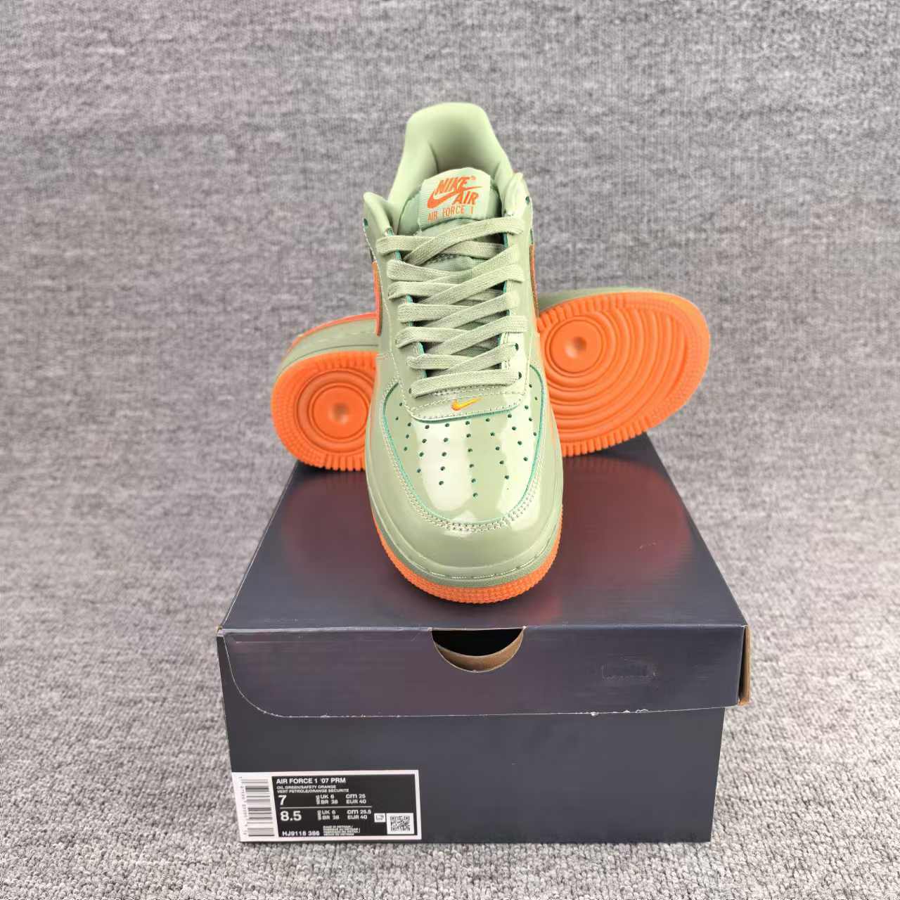 nike air force 1 - Verde Naranjo