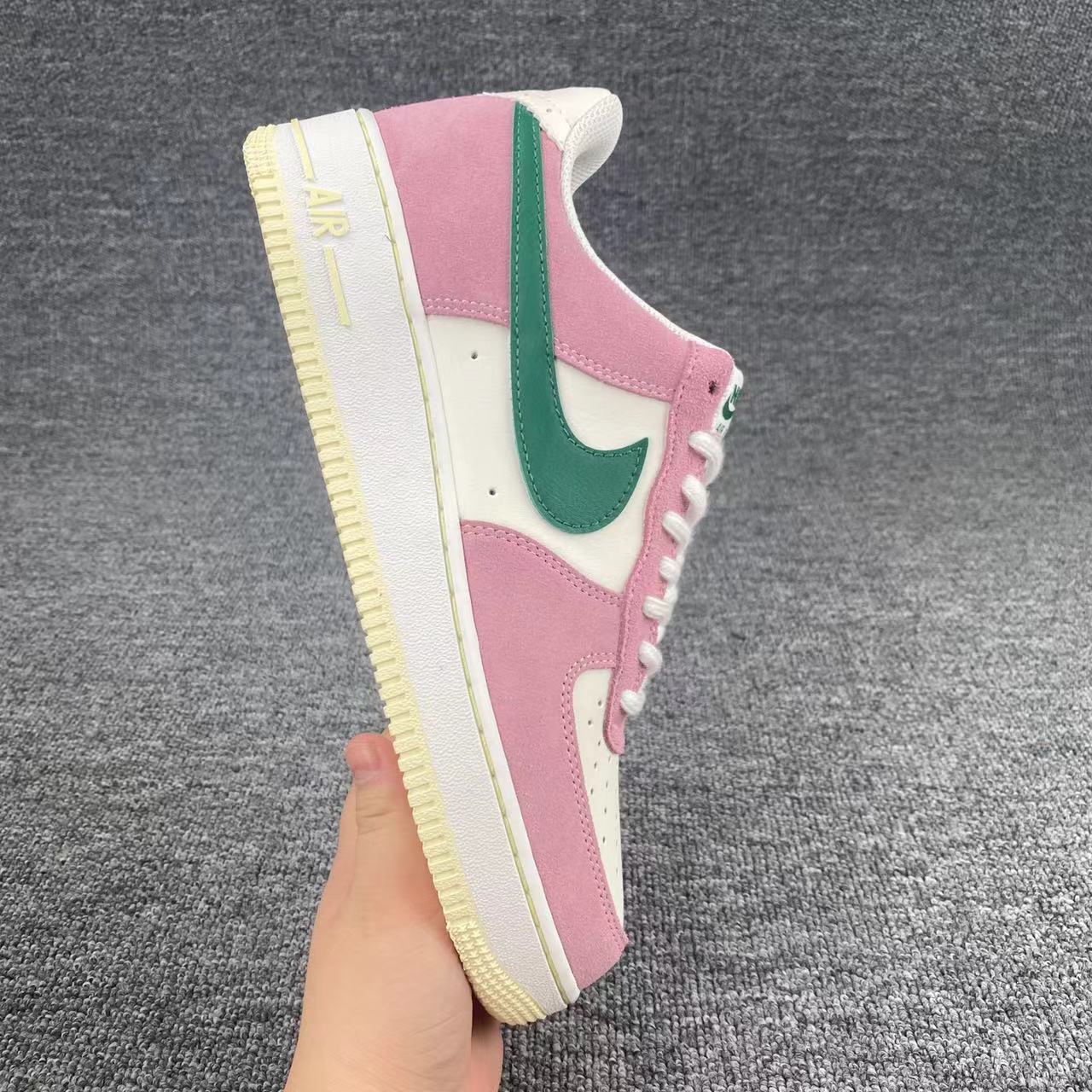 nike air force 1 - Rosado Verde Blanco