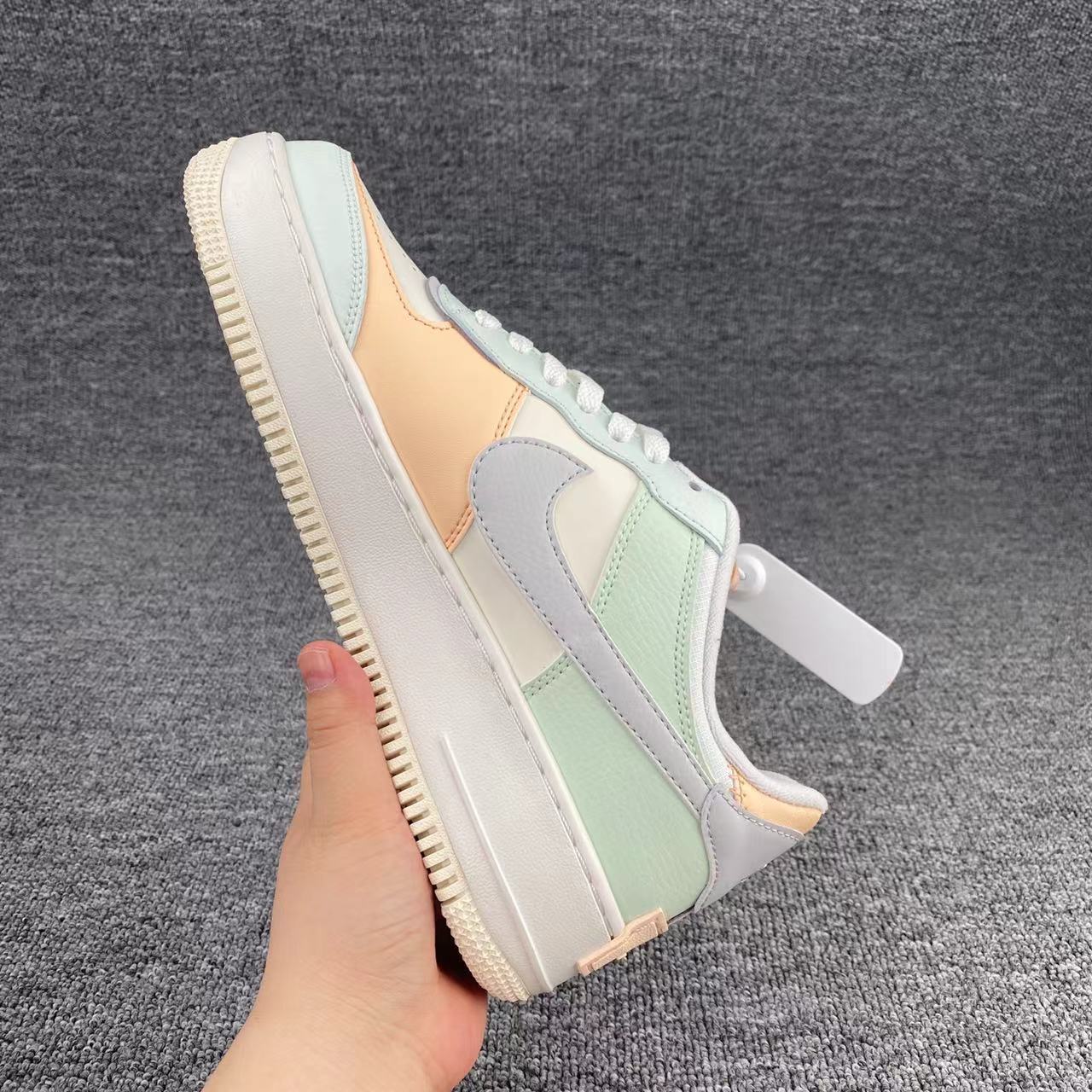 nike air force 1 - Blanco Menta Durazno