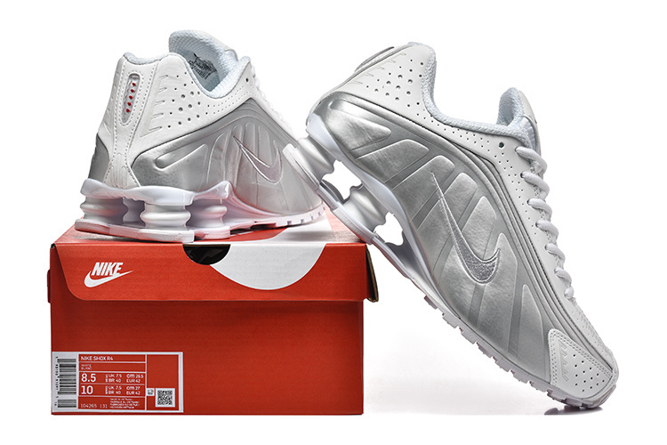 nike shox - Gris Blanco