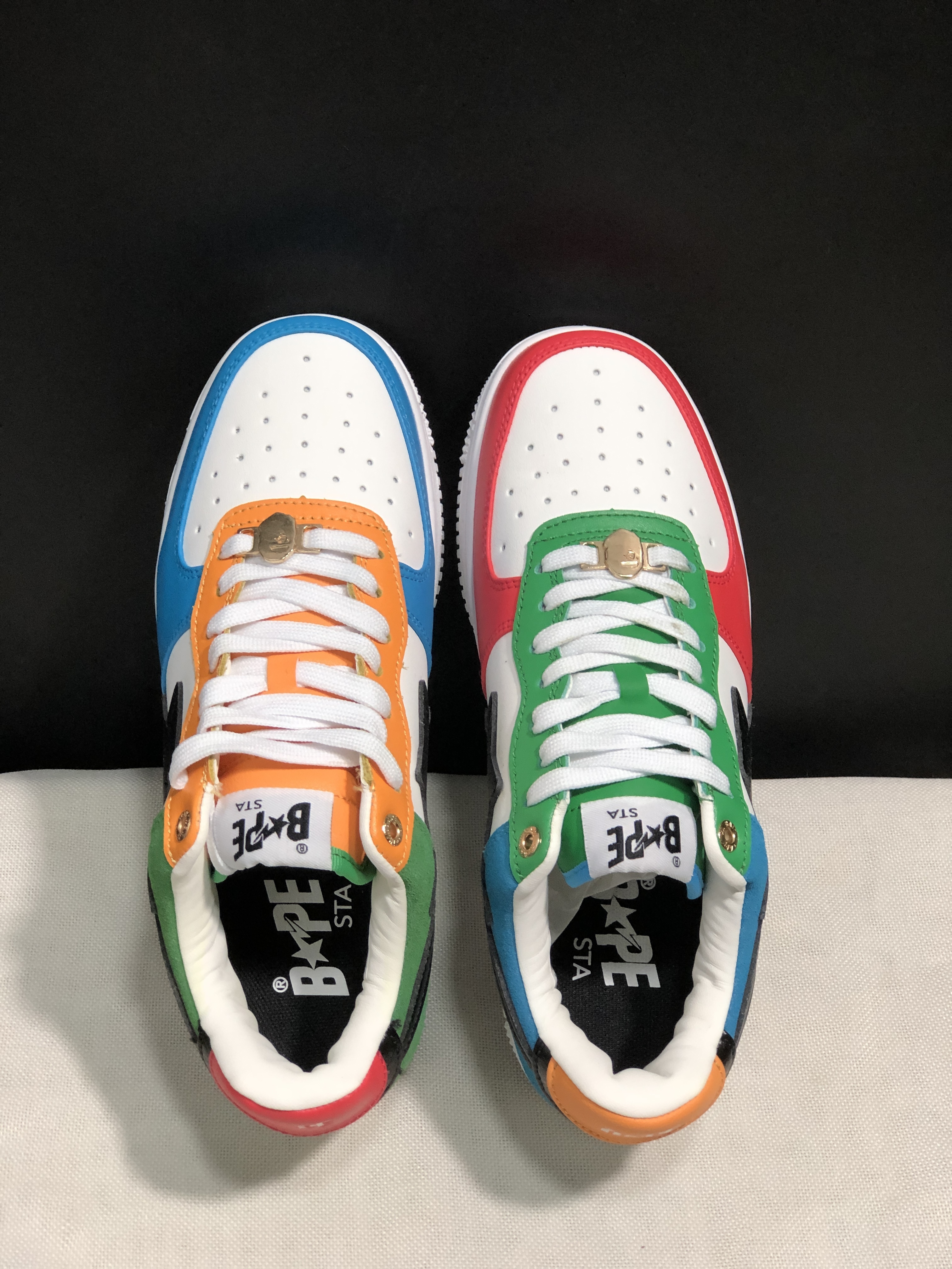 bape sta - Blanco Rojo Verde Amarillo