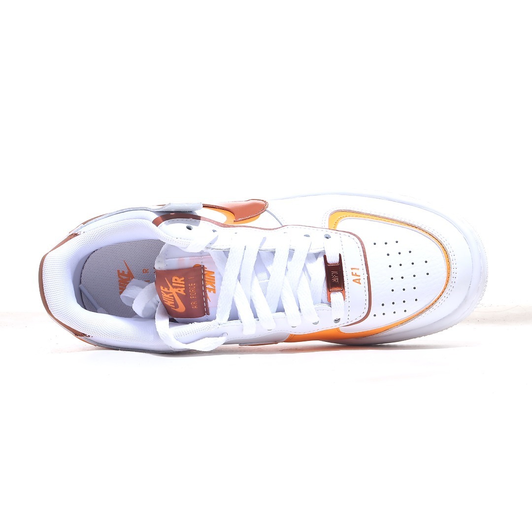 nike air force 1 - Blanco Naranjo